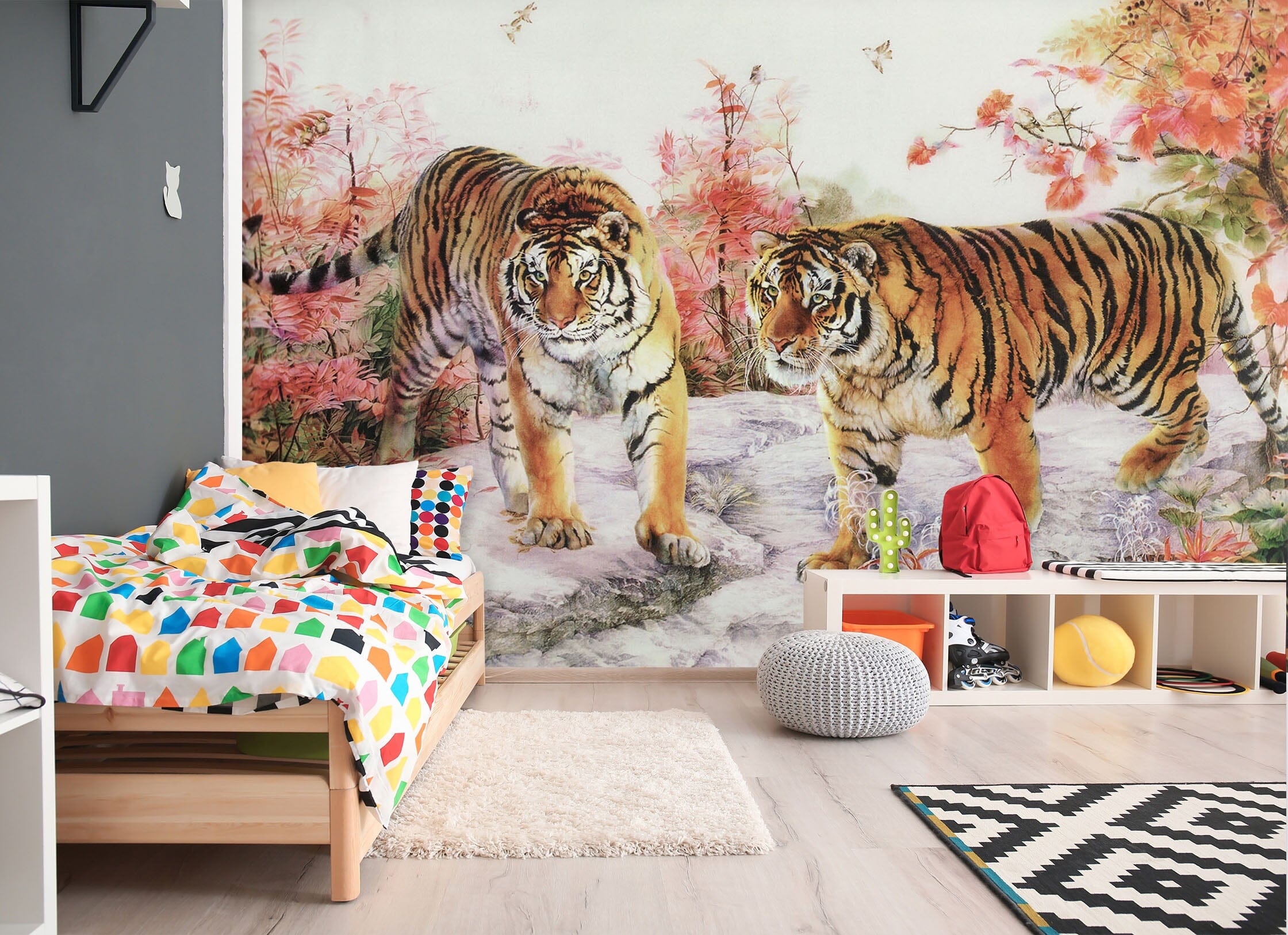 3D Tiger Painting 249 Wall Murals Wallpaper AJ Wallpaper 2 