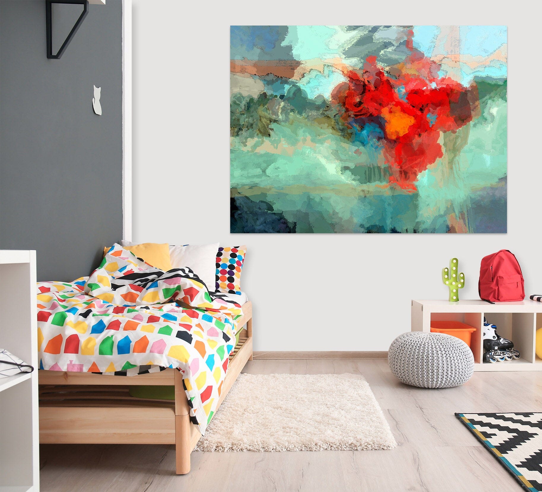 3D Red Flame 042 Michael Tienhaara Wall Sticker Wallpaper AJ Wallpaper 2 