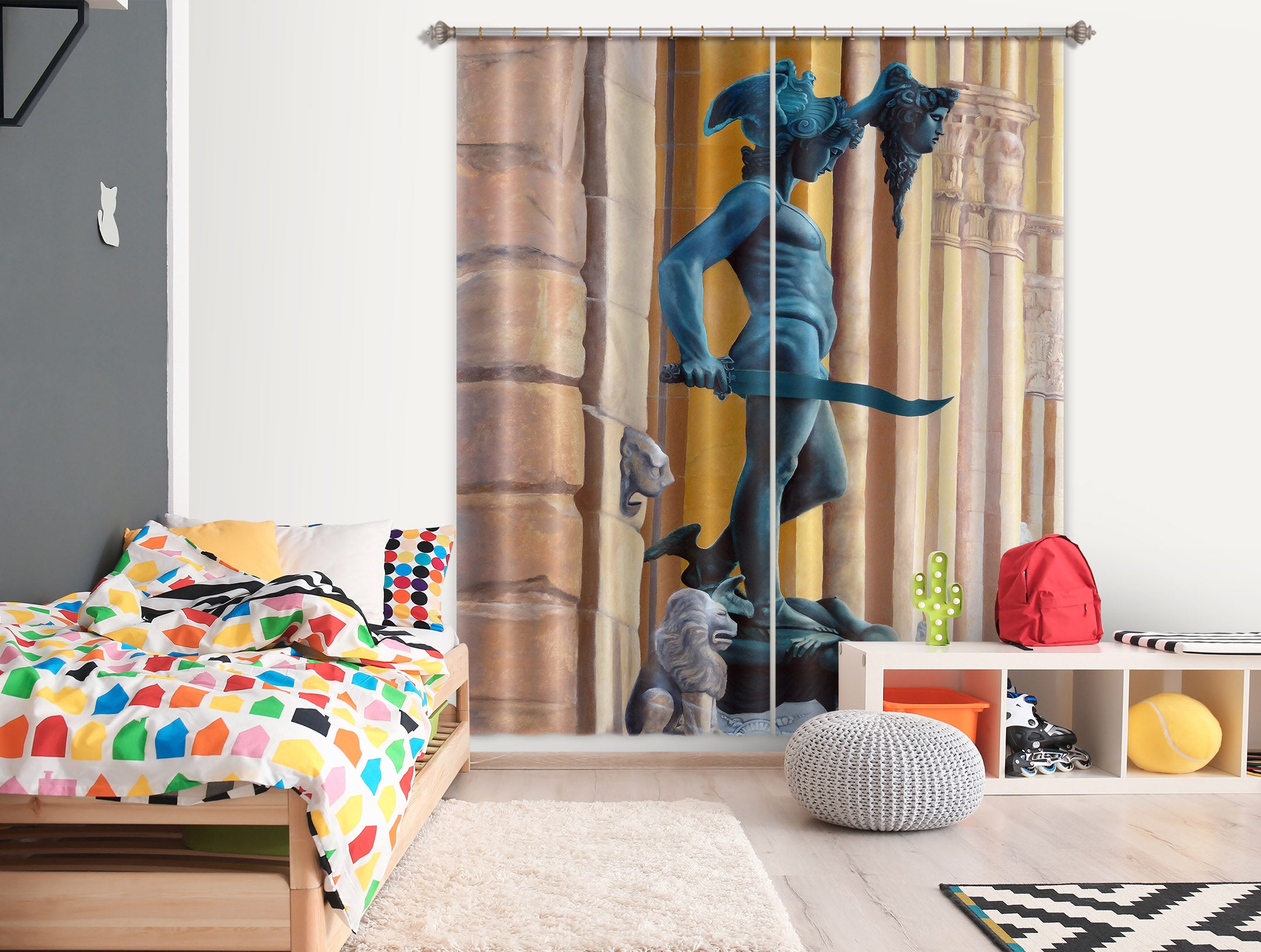 3D Statue 11020 Matthew Holden Bates Curtain Curtains Drapes