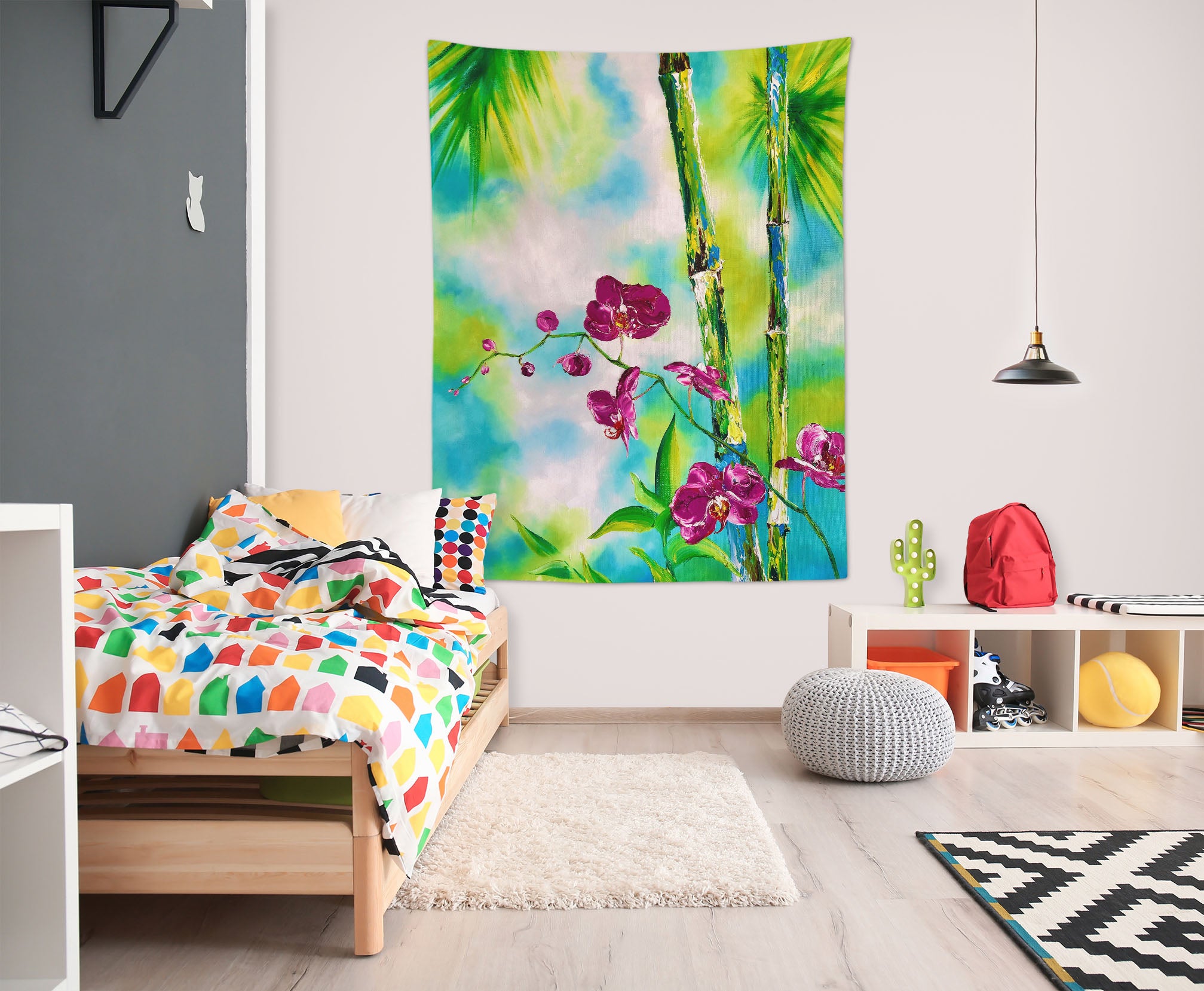 3D Green Bamboo 3677 Skromova Marina Tapestry Hanging Cloth Hang