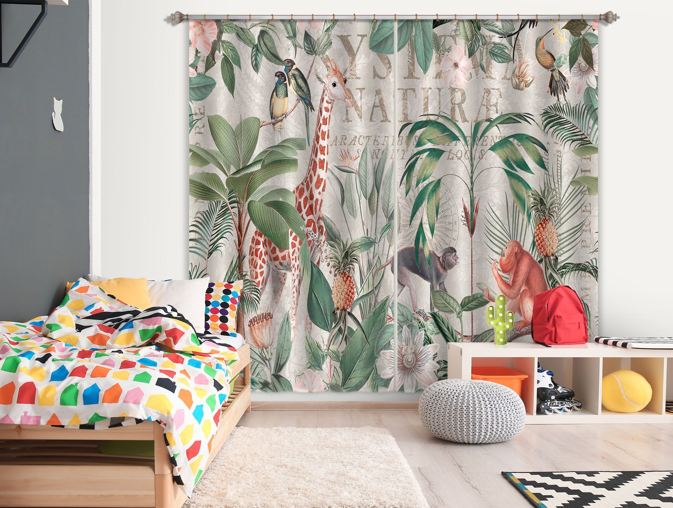 3D Animal Home 077 Andrea haase Curtain Curtains Drapes Curtains AJ Creativity Home 