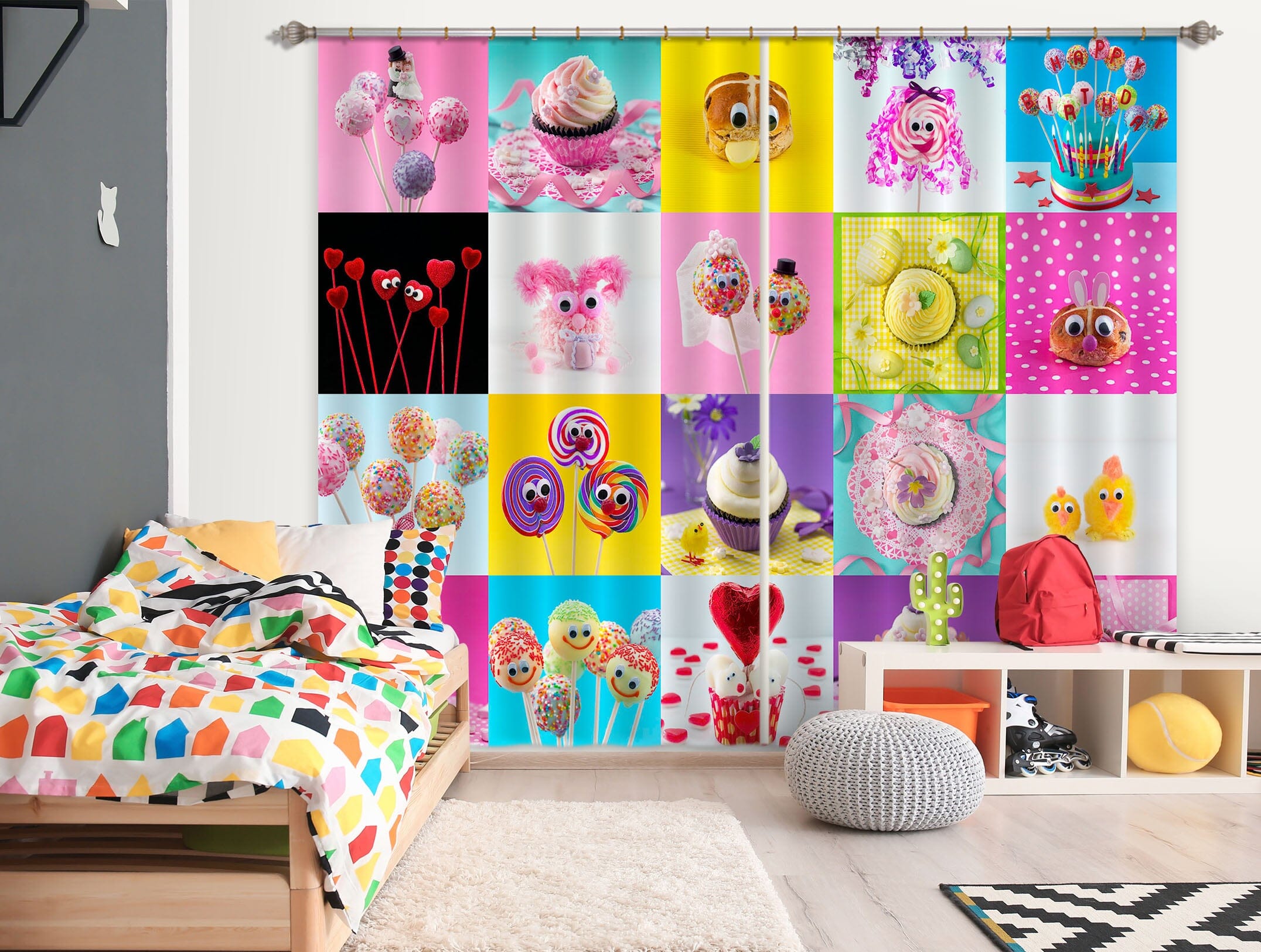 3D Delicious Food 228 Assaf Frank Curtain Curtains Drapes Curtains AJ Creativity Home 