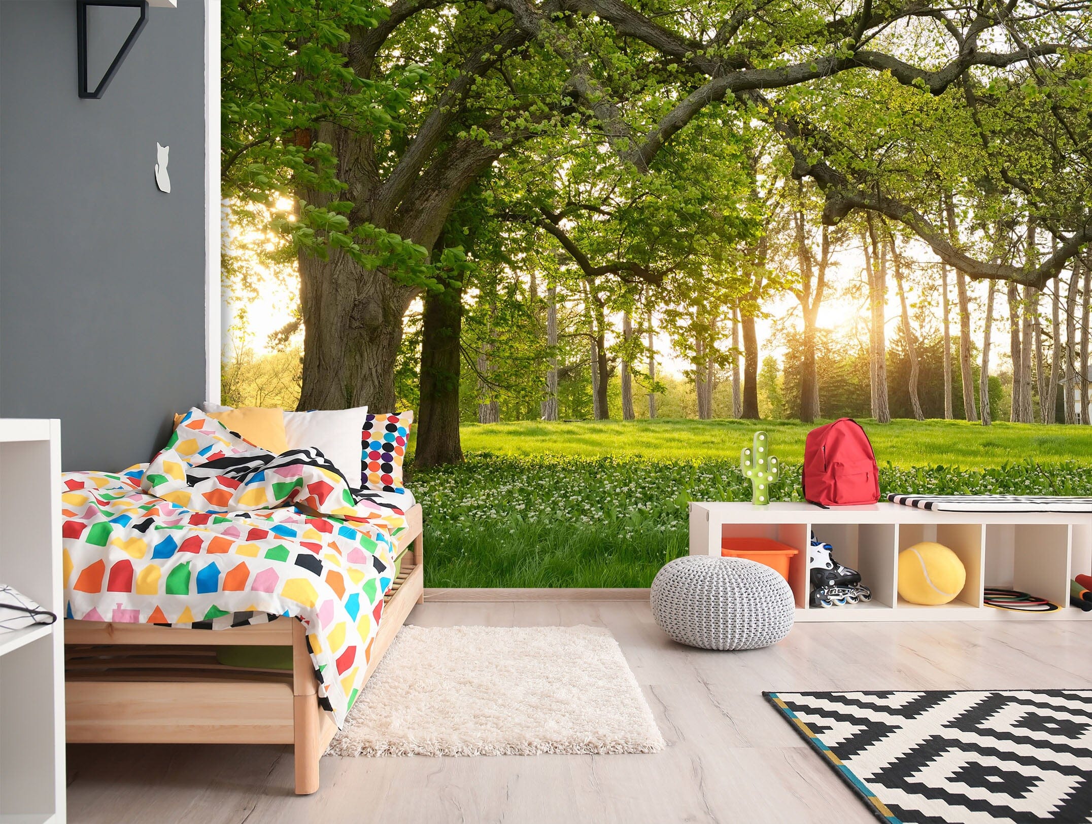 3D Grass Sunshine 1729 Wall Murals Wallpaper AJ Wallpaper 2 