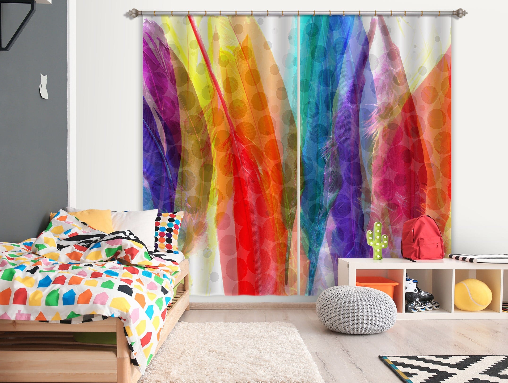3D Happy Day 046 Shandra Smith Curtain Curtains Drapes Curtains AJ Creativity Home 