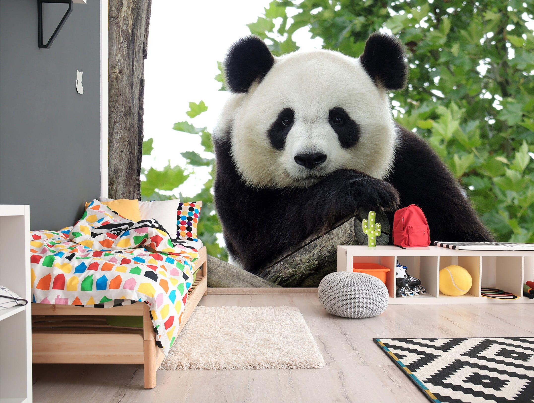 3D Panda Forest 342 Wall Murals Wallpaper AJ Wallpaper 2 