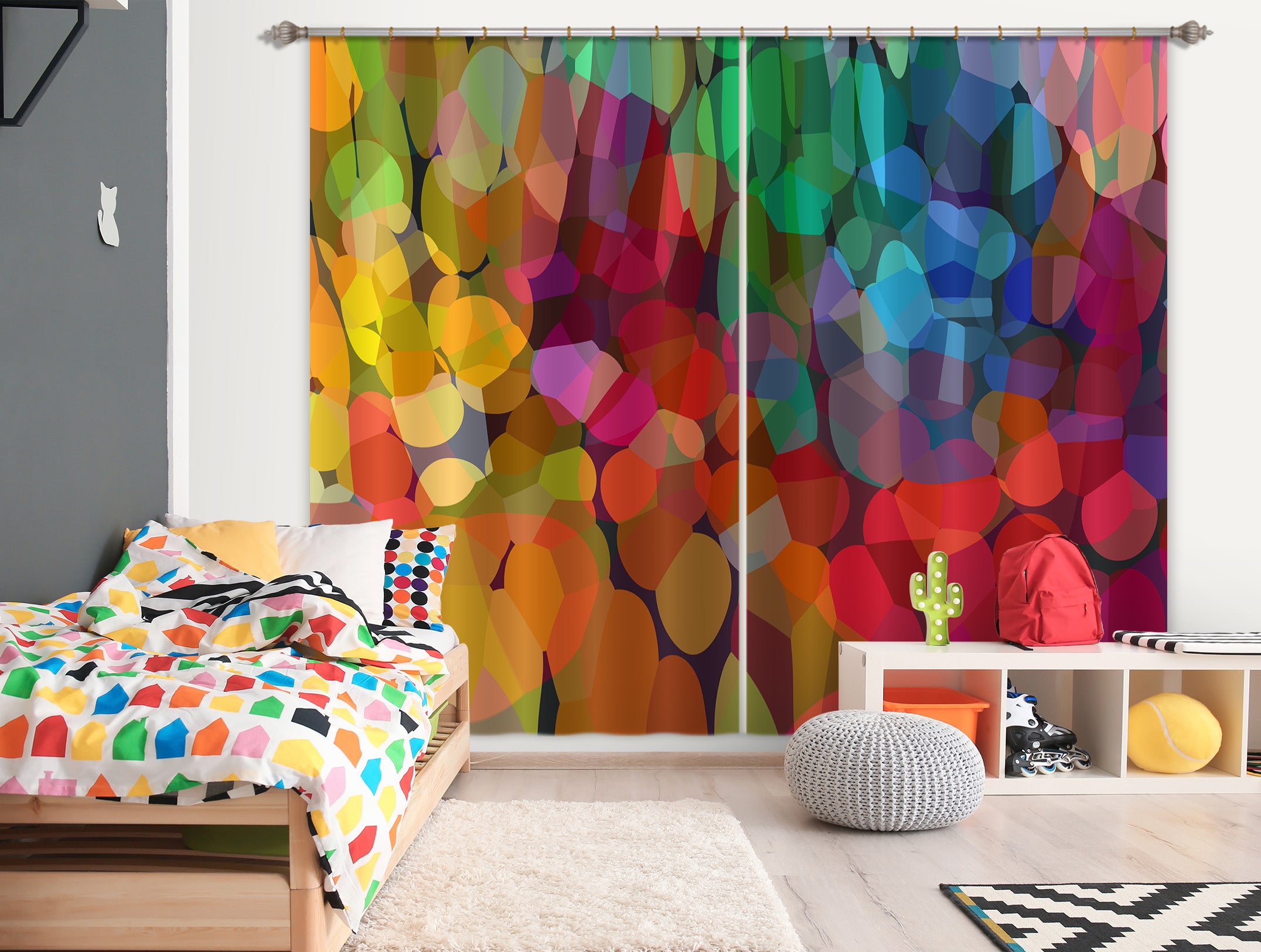 3D Aura Shandra Smith 70067 Shandra Smith Curtain Curtains Drapes