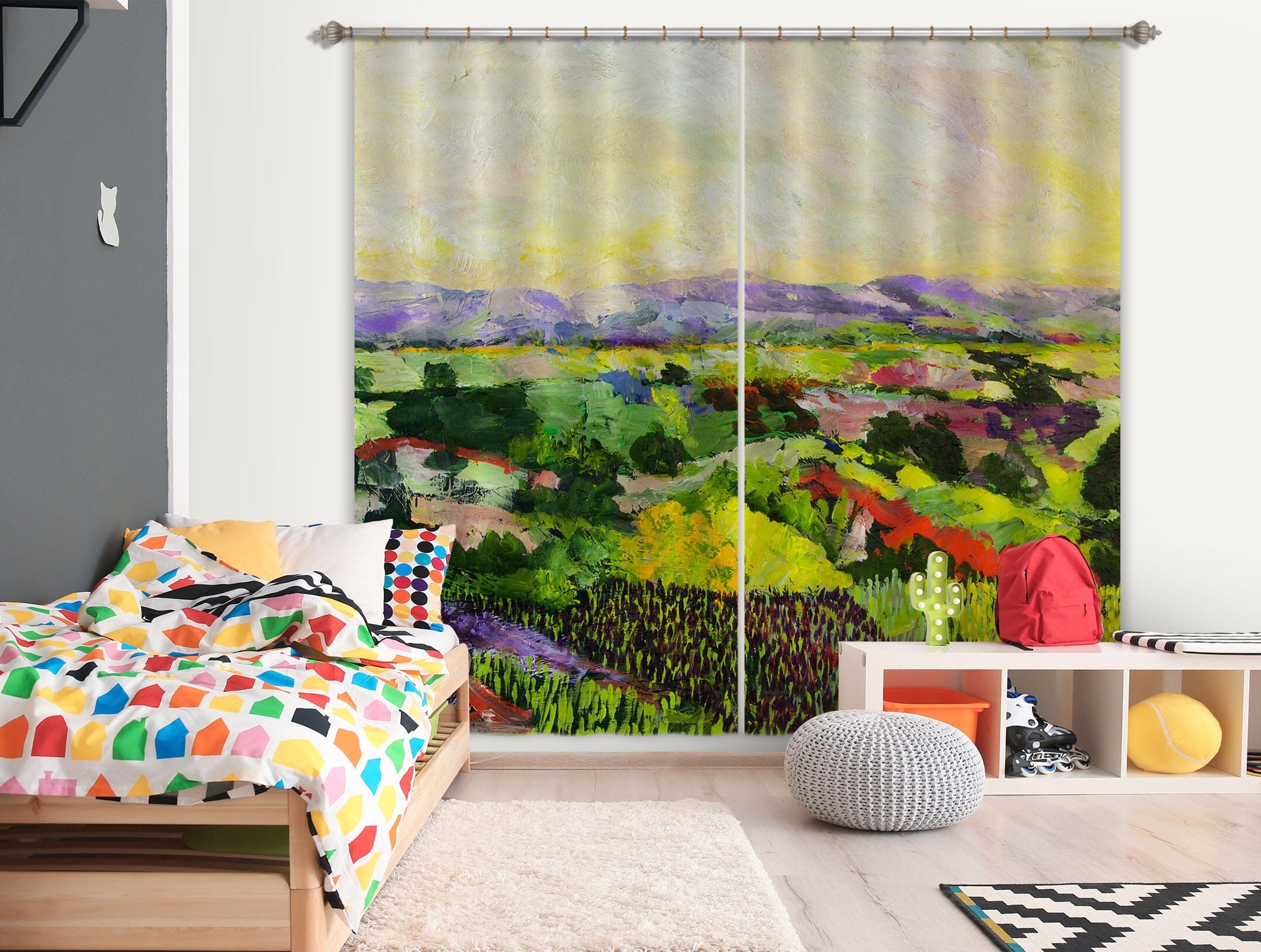 3D Green Forest 203 Allan P. Friedlander Curtain Curtains Drapes Curtains AJ Creativity Home 