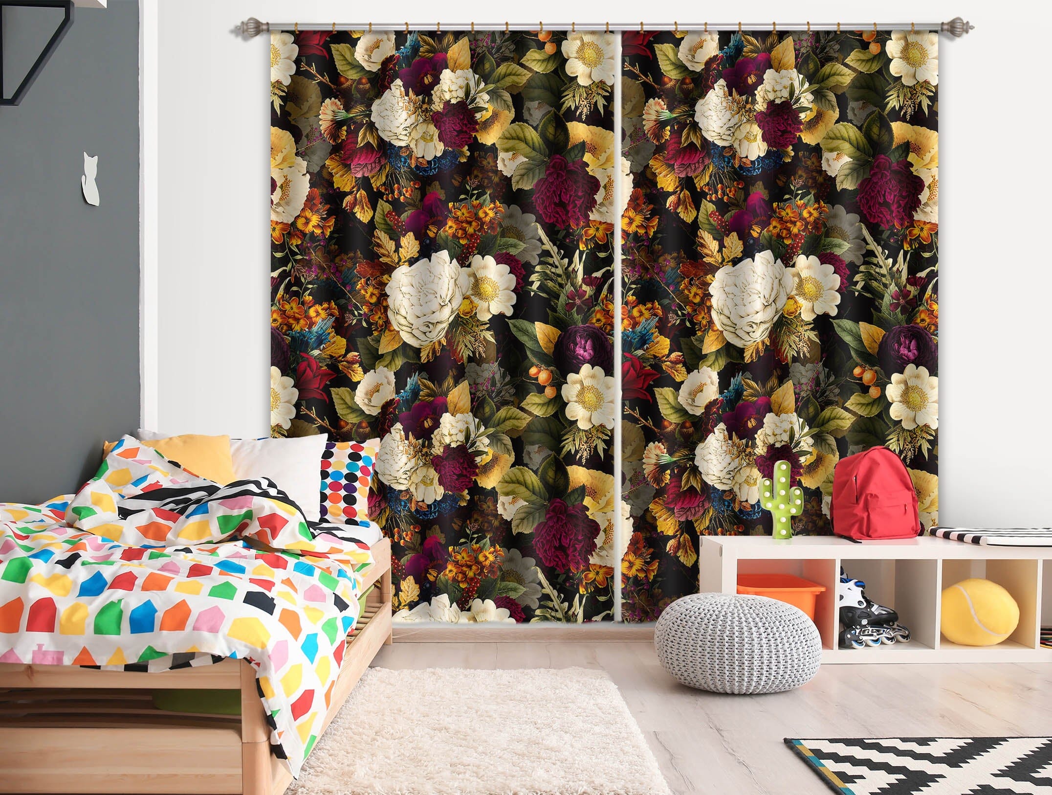 3D Painted Garden 114 Uta Naumann Curtain Curtains Drapes Curtains AJ Creativity Home 