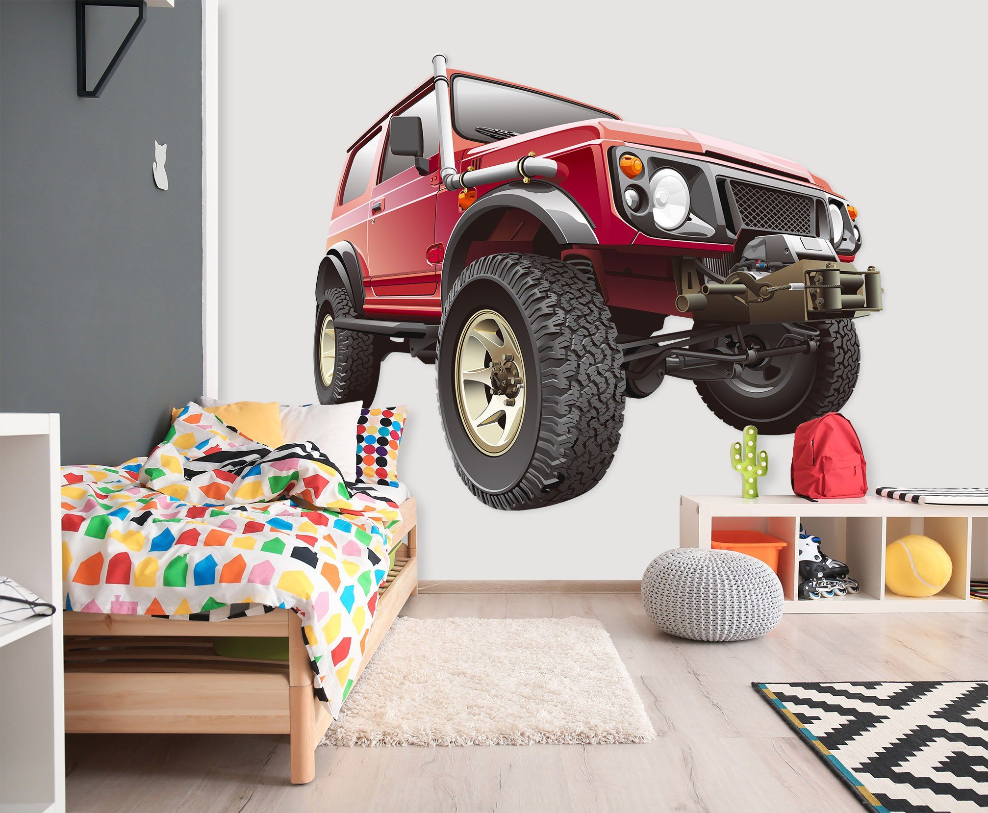 3D Carro Saindo Da Parede 0025 Vehicles Wallpaper AJ Wallpaper 