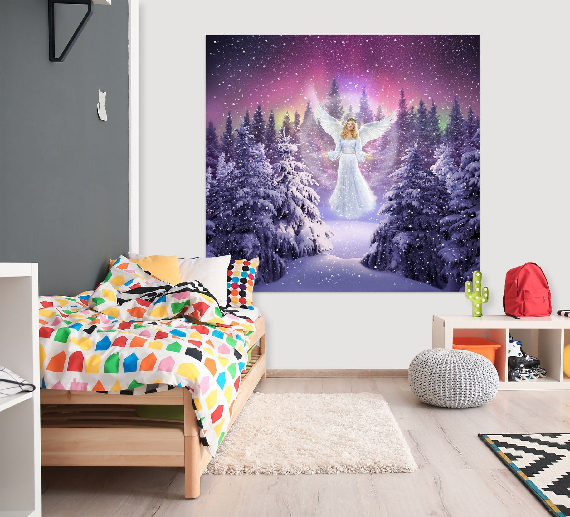 3D Snow Angel 012 Jerry LoFaro Wall Sticker Wallpaper AJ Wallpaper 2 