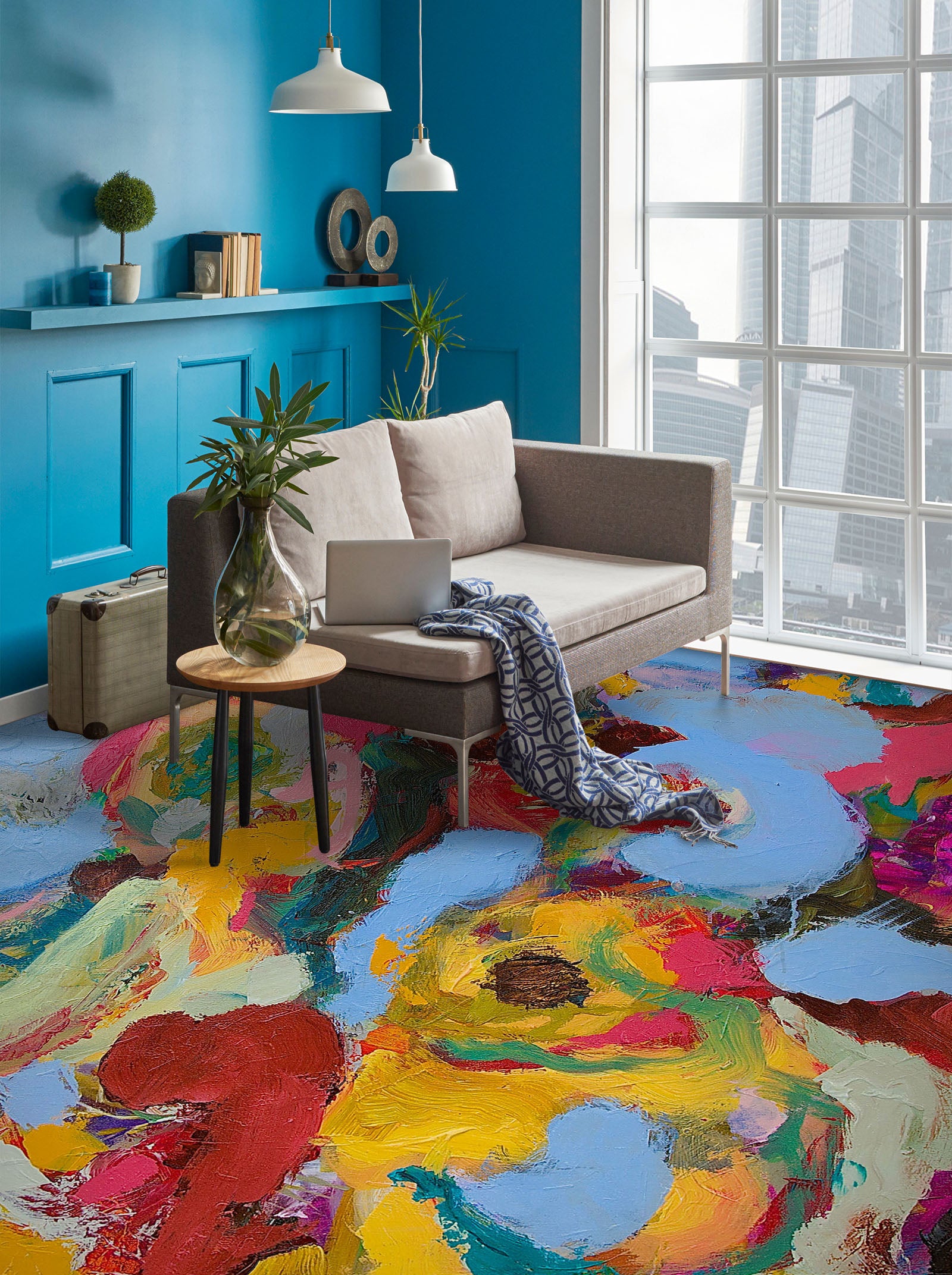 3D Colorful Pattern 9927 Allan P. Friedlander Floor Mural