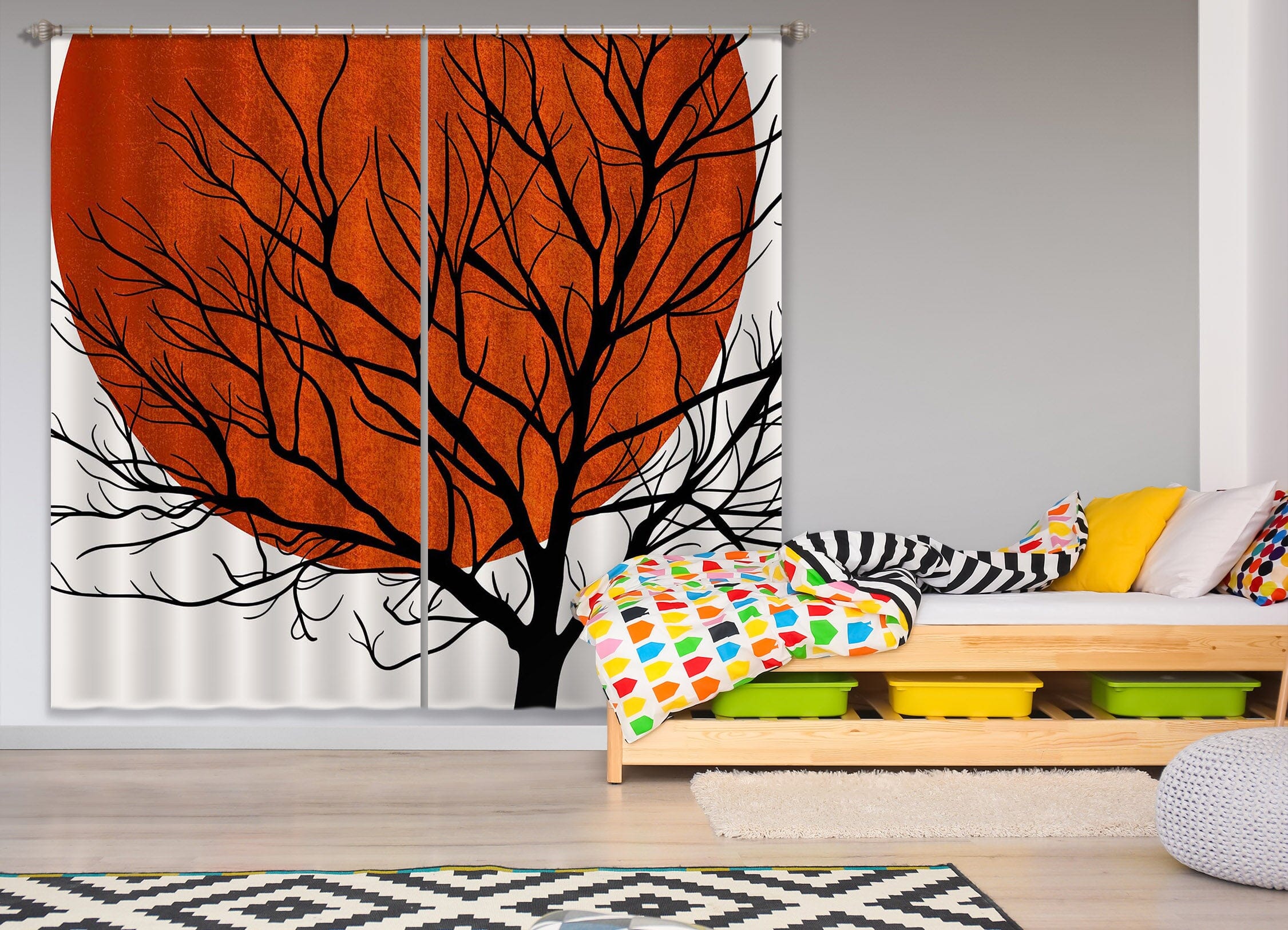 3D Warm Winter 066 Boris Draschoff Curtain Curtains Drapes Curtains AJ Creativity Home 