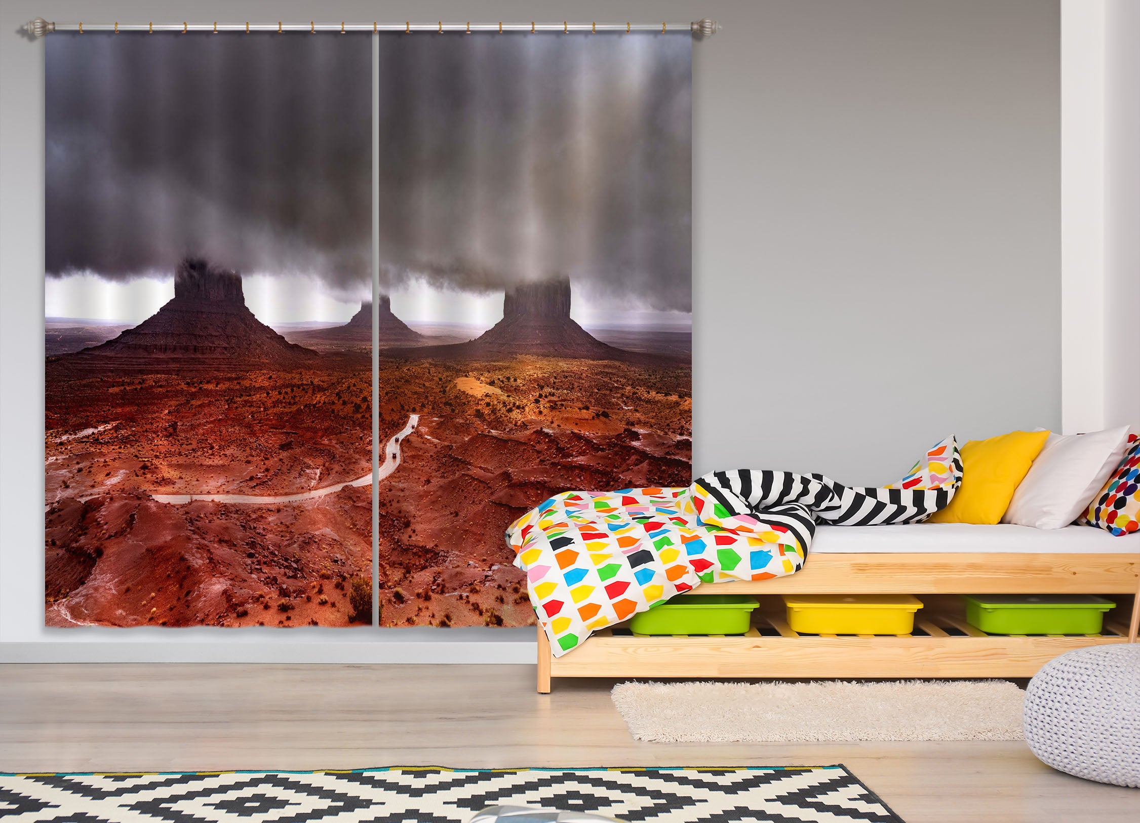 3D Volcanic Eruptions 138 Marco Carmassi Curtain Curtains Drapes