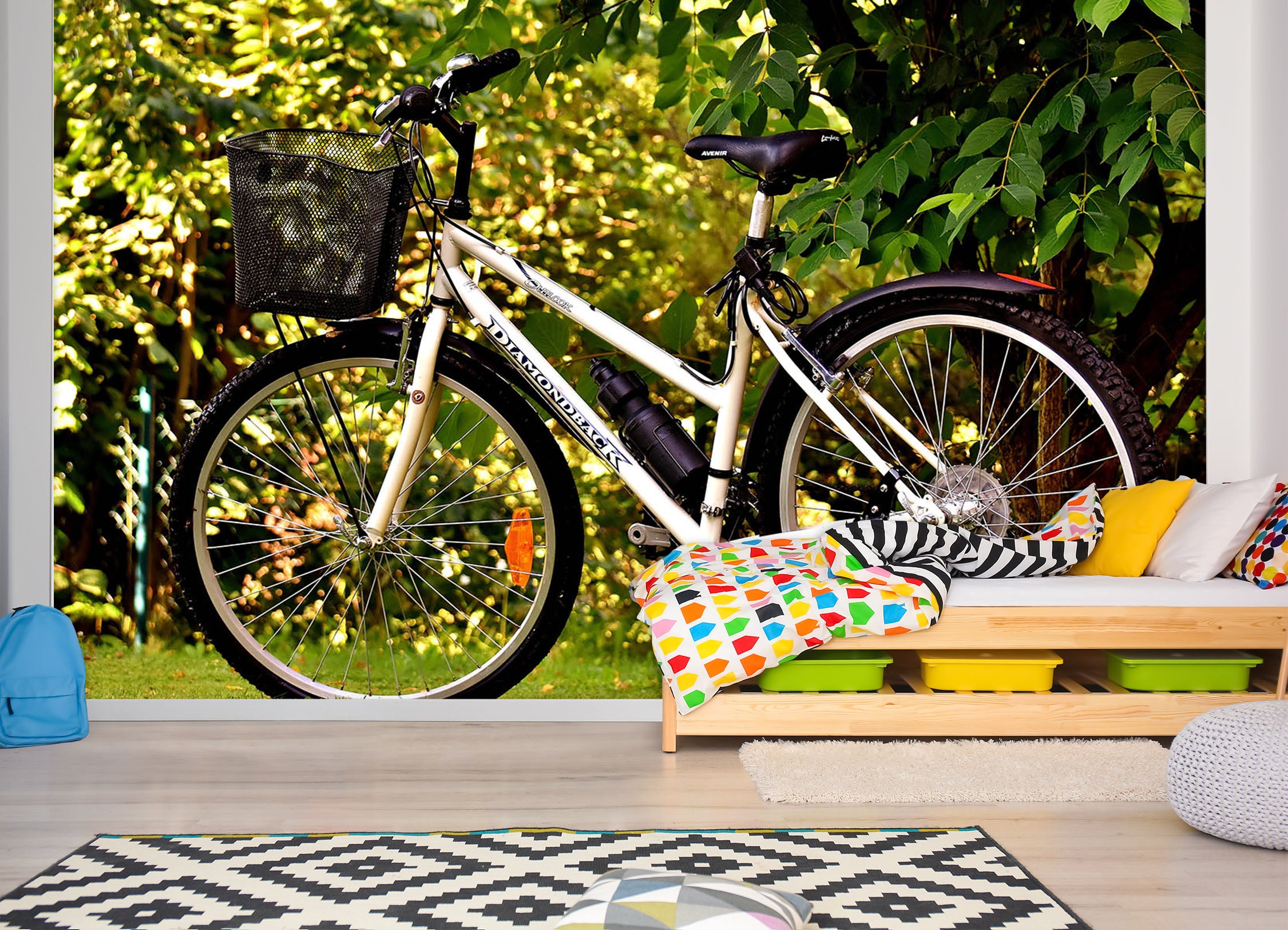 3D Bicycles Park 001 Vehicle Wall Murals