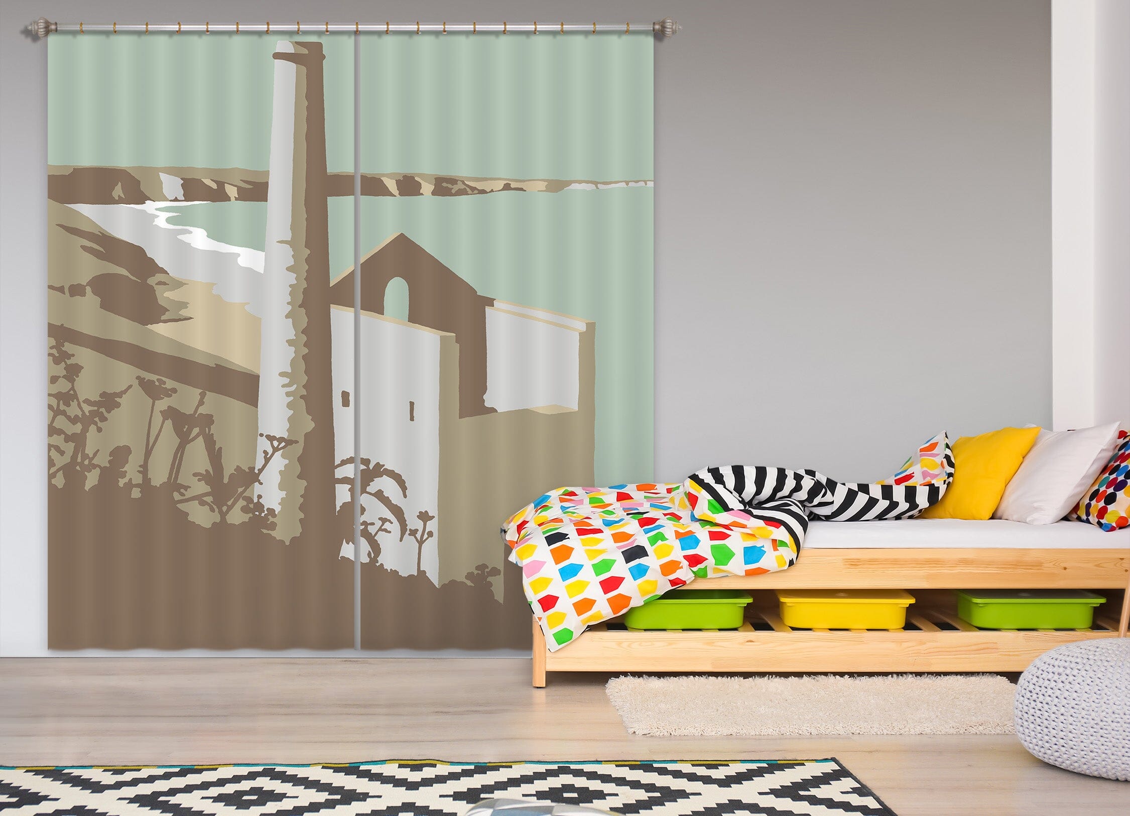 3D St Agnes 155 Steve Read Curtain Curtains Drapes Curtains AJ Creativity Home 
