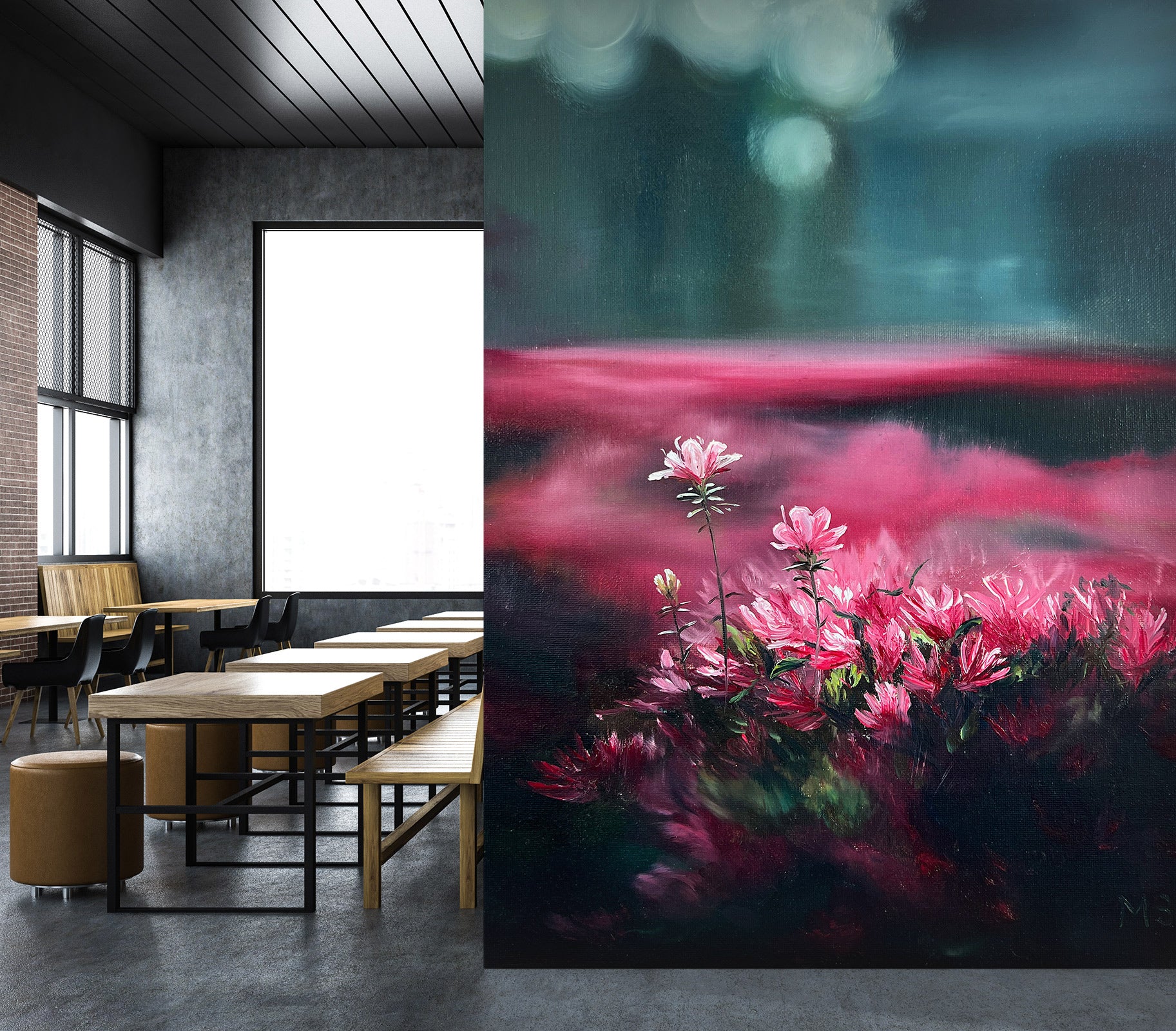 3D Pink Flowers 9824 Marina Zotova Wall Mural Wall Murals