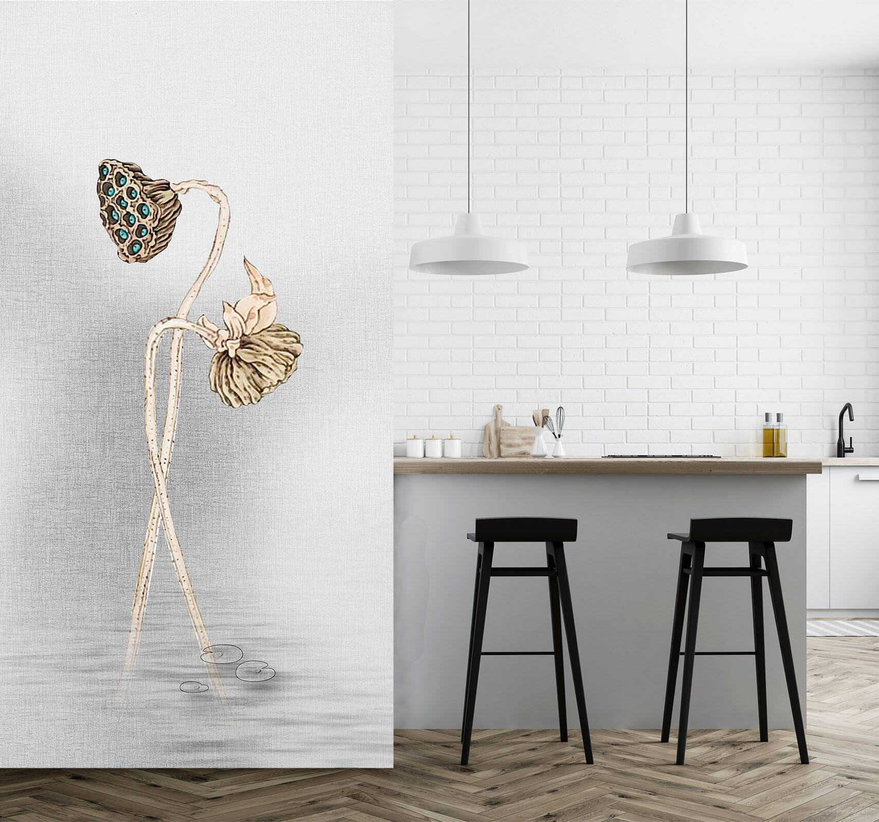 3D Withered Lotus 1813 Wall Murals Wallpaper AJ Wallpaper 2 