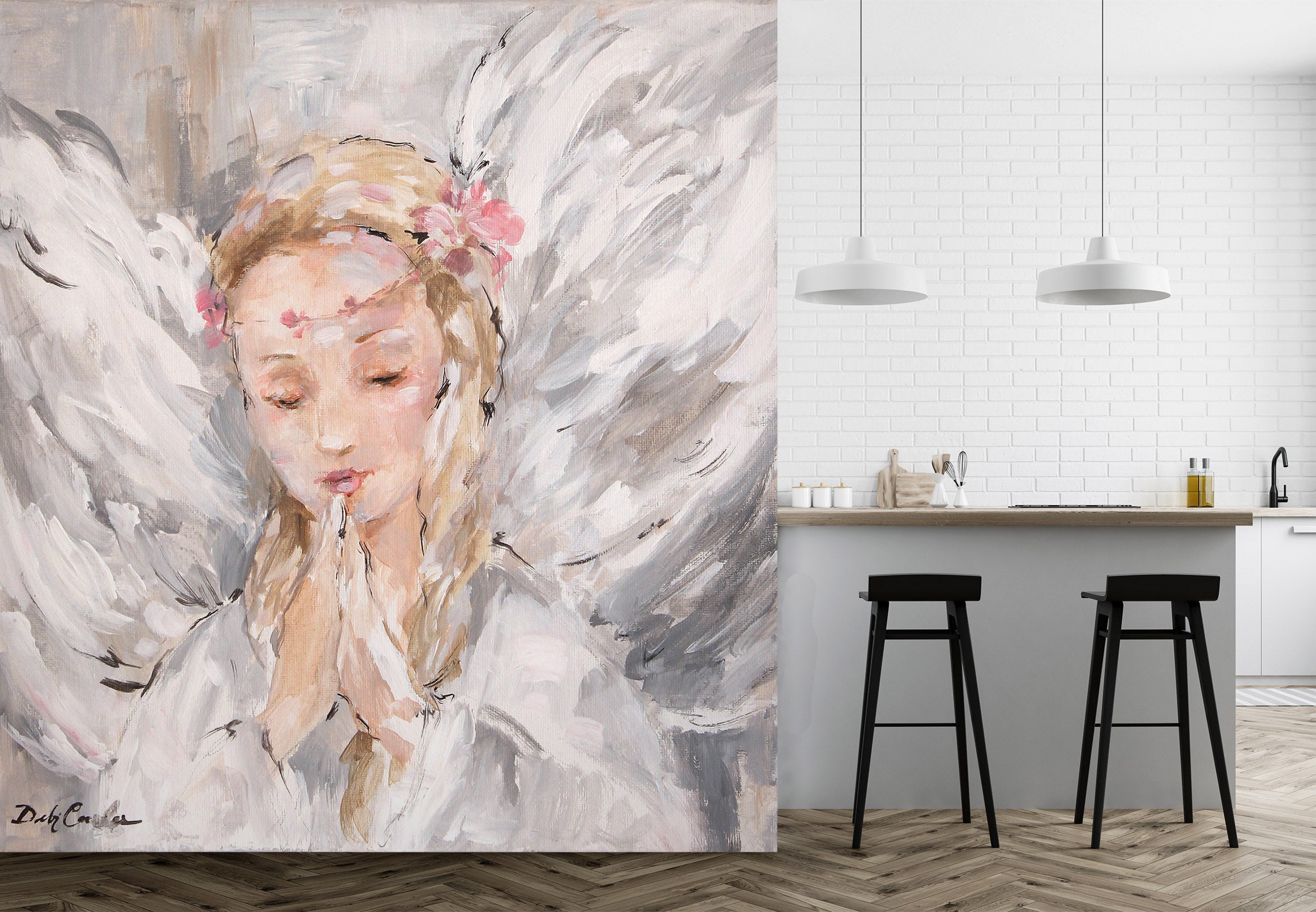 3D Angel Girl 3115 Debi Coules Wall Mural Wall Murals