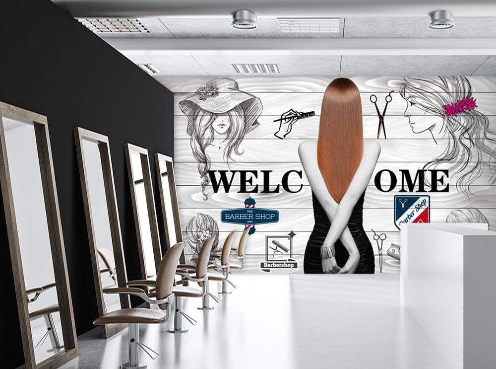 3D Girl With Long Hair 1572 Wall Murals Wallpaper AJ Wallpaper 2 