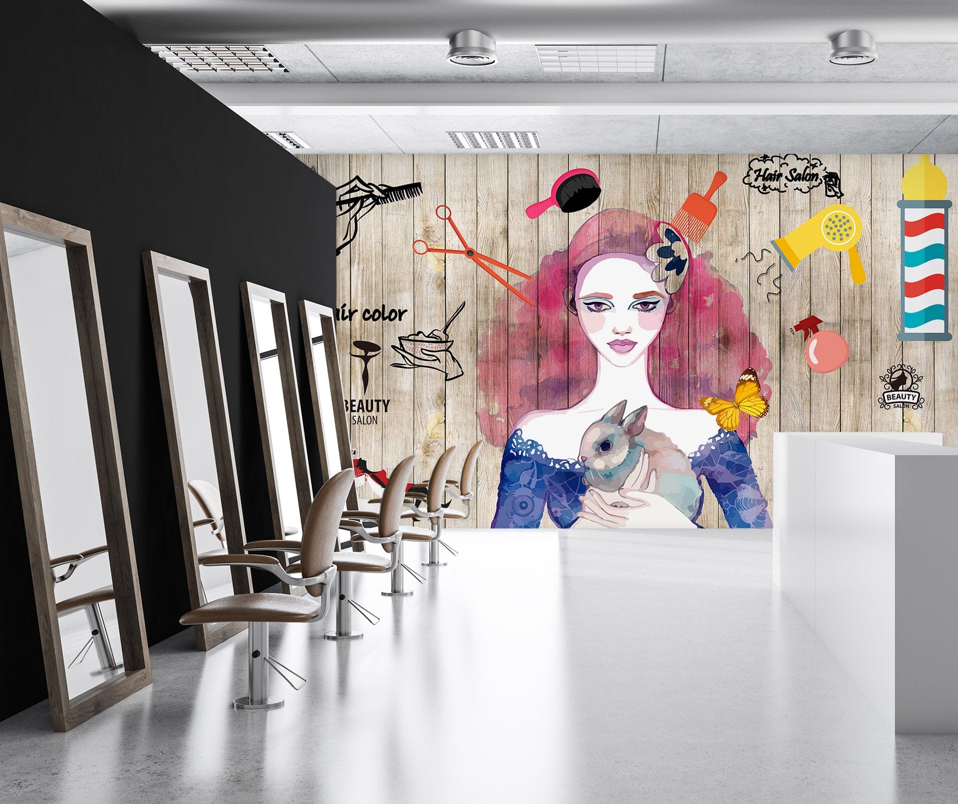 3D Bunny Girl 041 Wall Murals Wallpaper AJ Wallpaper 2 