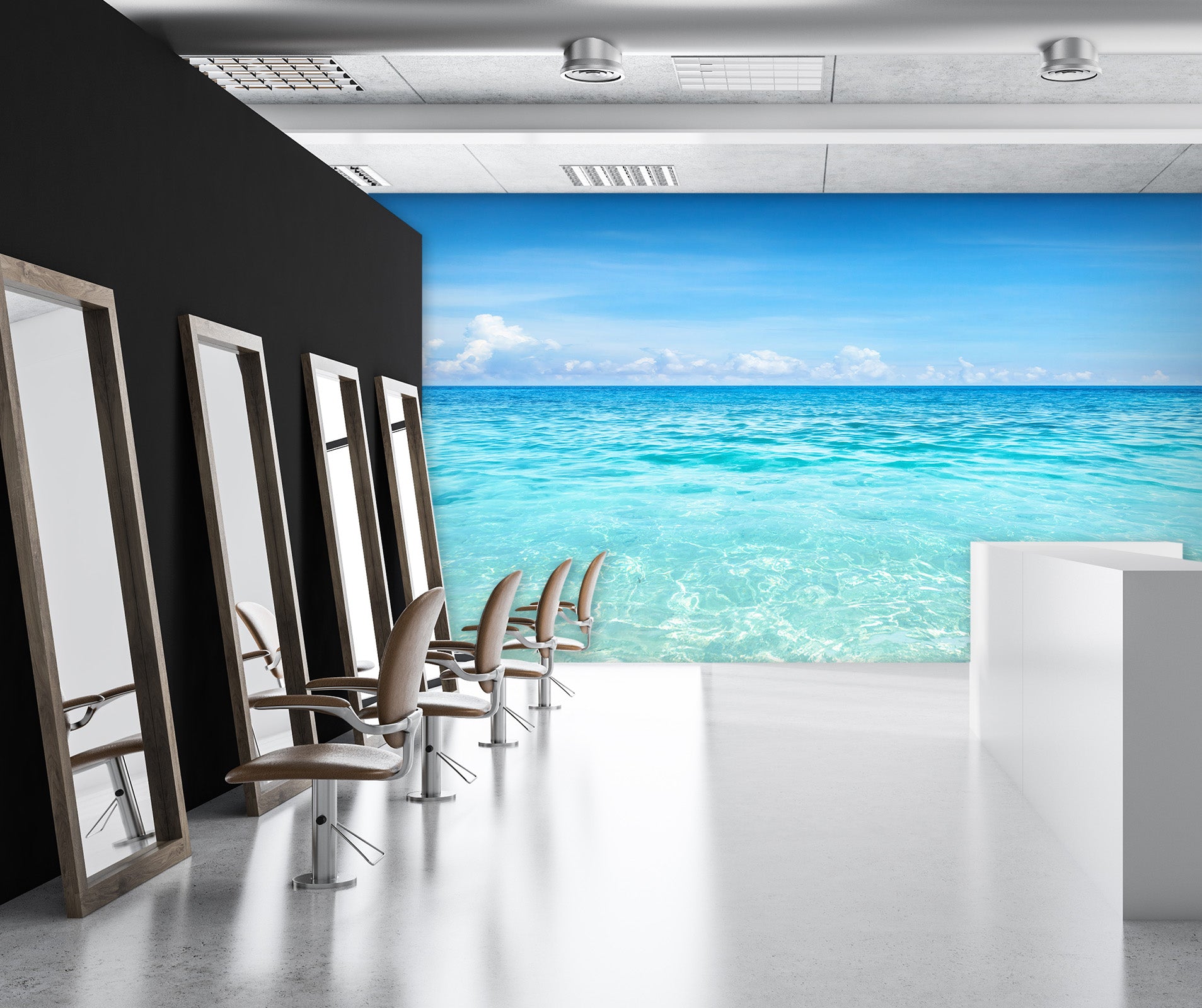 3D Sea Water Flower 082 Wall Murals