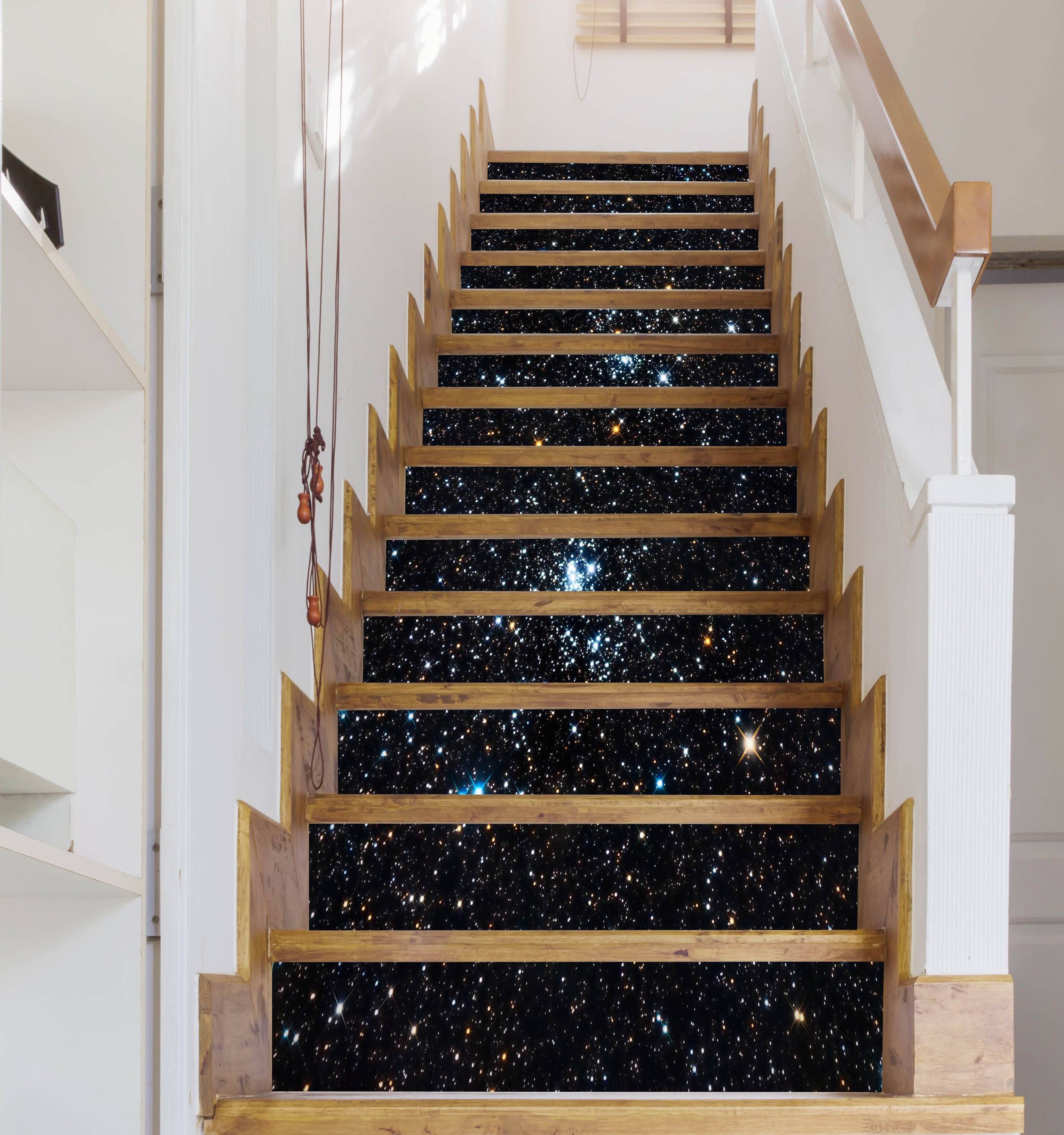 3D Shining Stars Sky 1588 Stair Risers Wallpaper AJ Wallpaper 