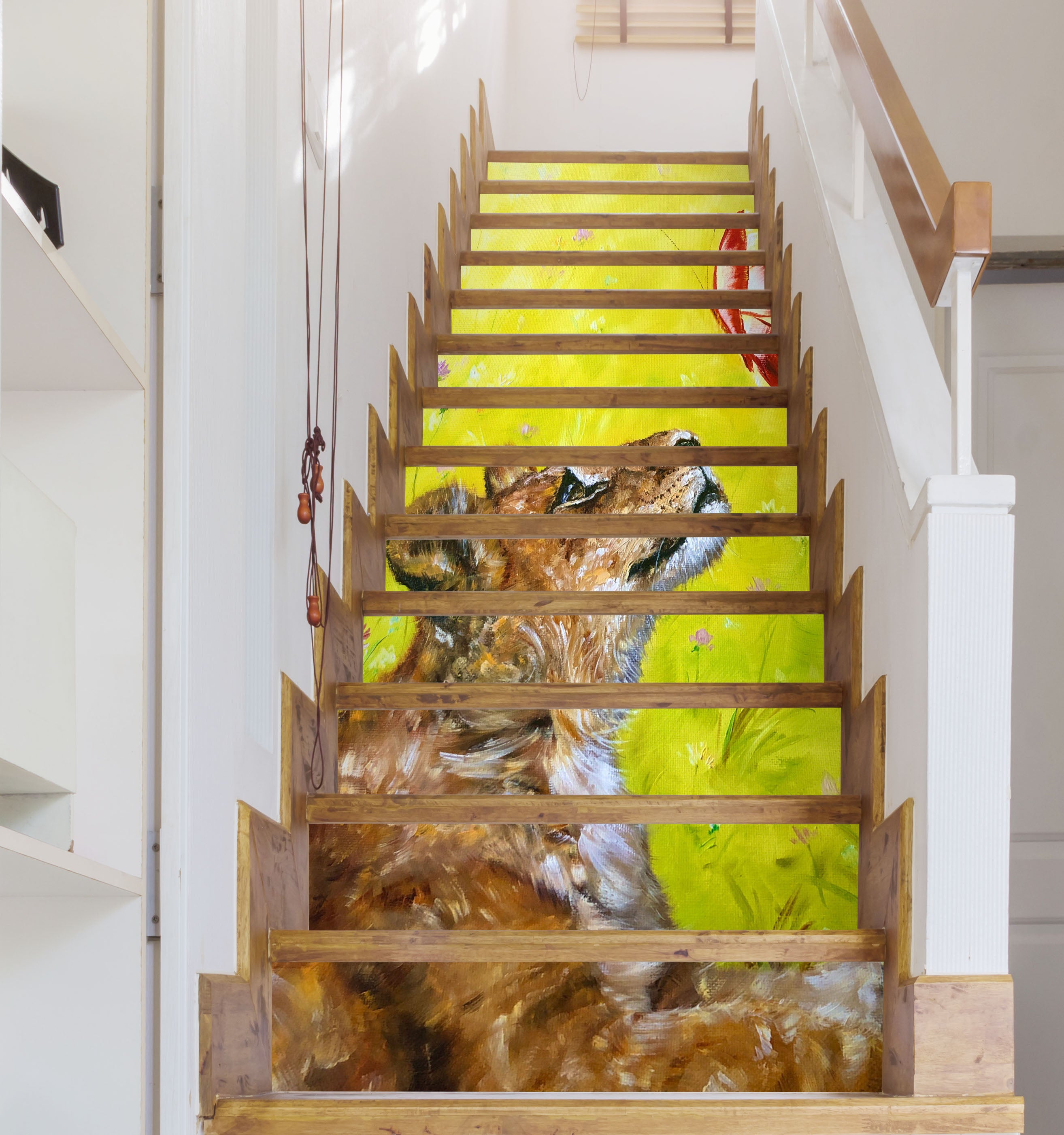 3D Lion Butterfly 2177 Skromova Marina Stair Risers