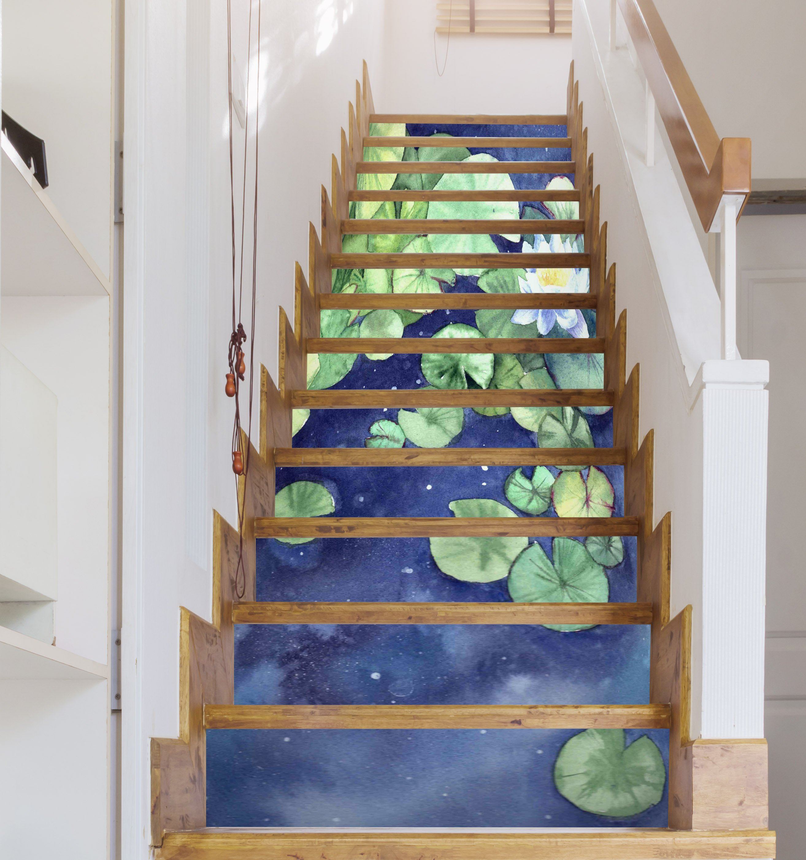 3D Flowers 4082 Stair Risers Wallpaper AJ Wallpaper 