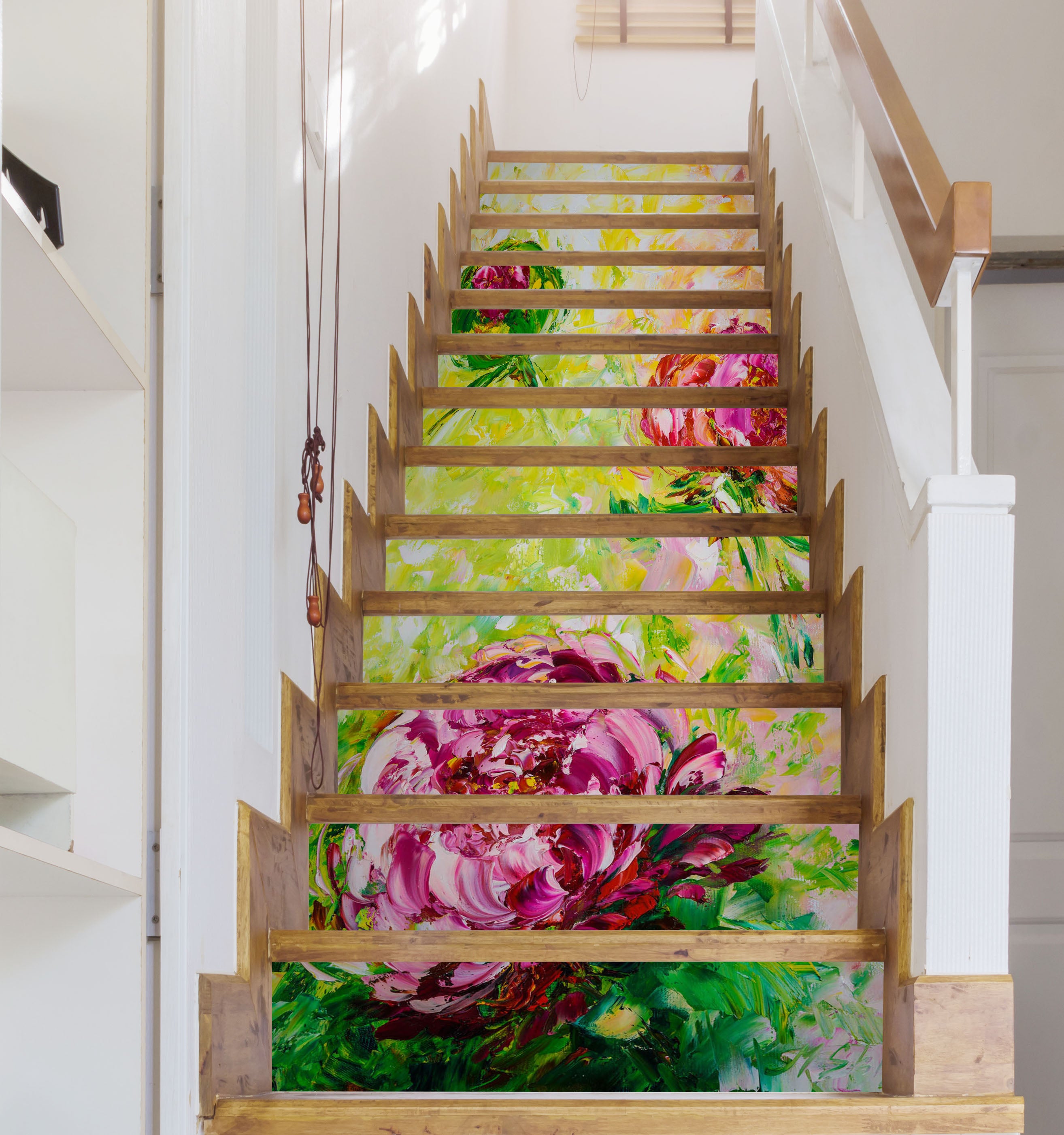 3D Pink Flower 2169 Skromova Marina Stair Risers