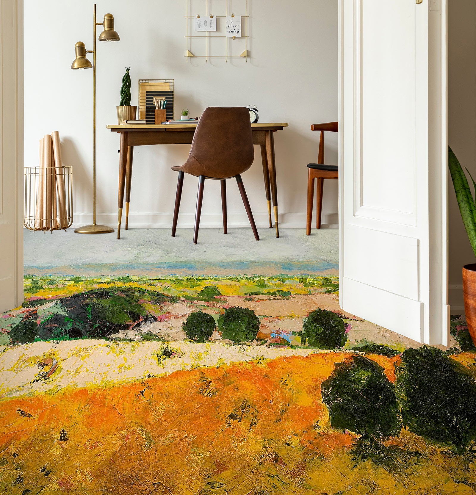 3D Grassy Hillside 9559 Allan P. Friedlander Floor Mural