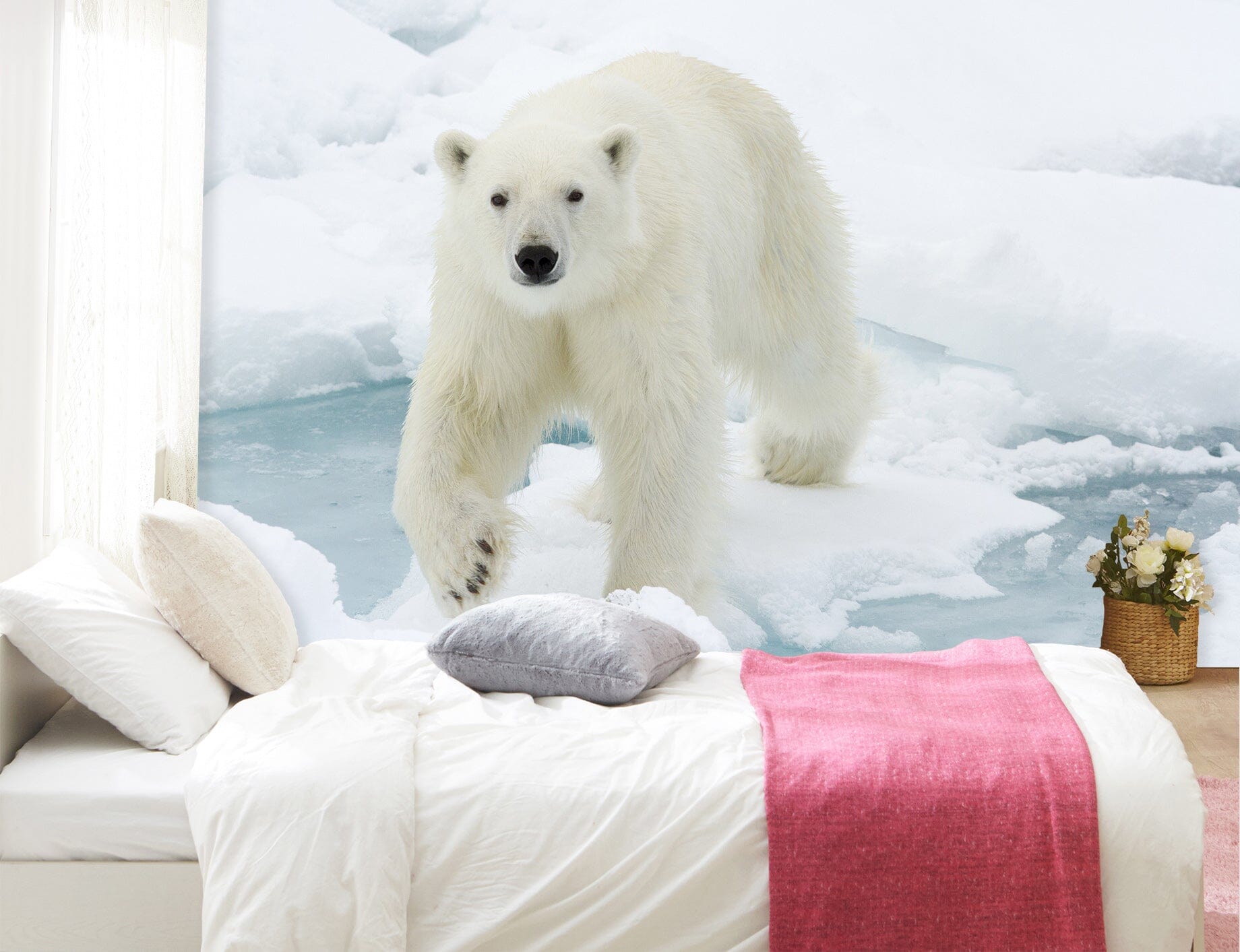 3D Polar Bear 121 Wall Murals Wallpaper AJ Wallpaper 2 