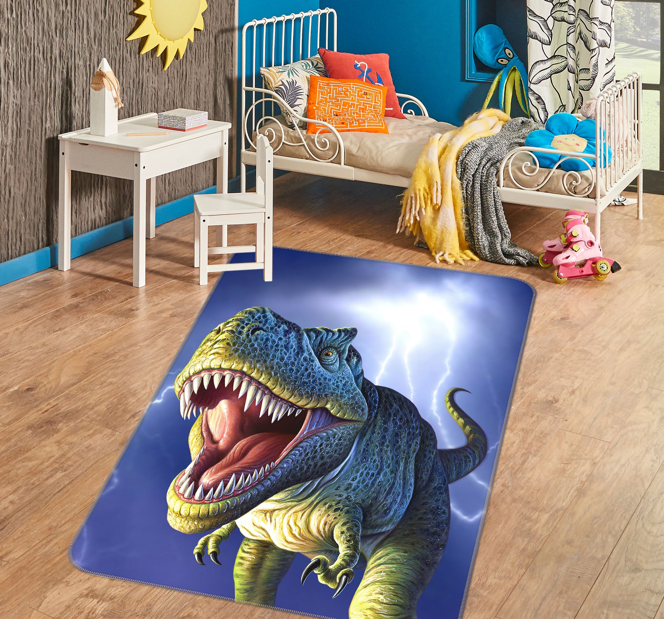 3D Dinosaur 83099 Jerry LoFaro Rug Non Slip Rug Mat