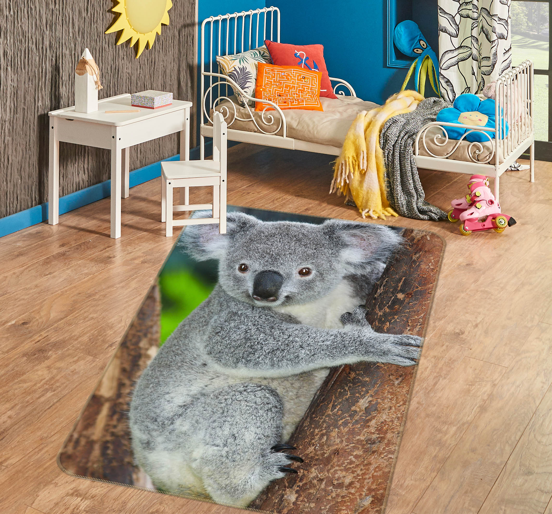 3D Cute Koala 180 Animal Non Slip Rug Mat