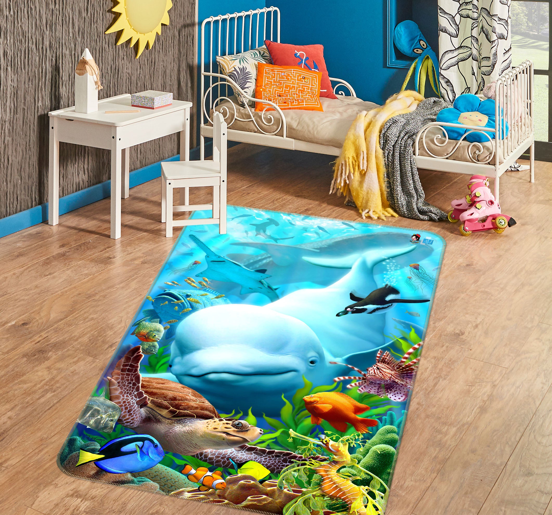 3D Seavilians 85087 Jerry LoFaro Rug Non Slip Rug Mat