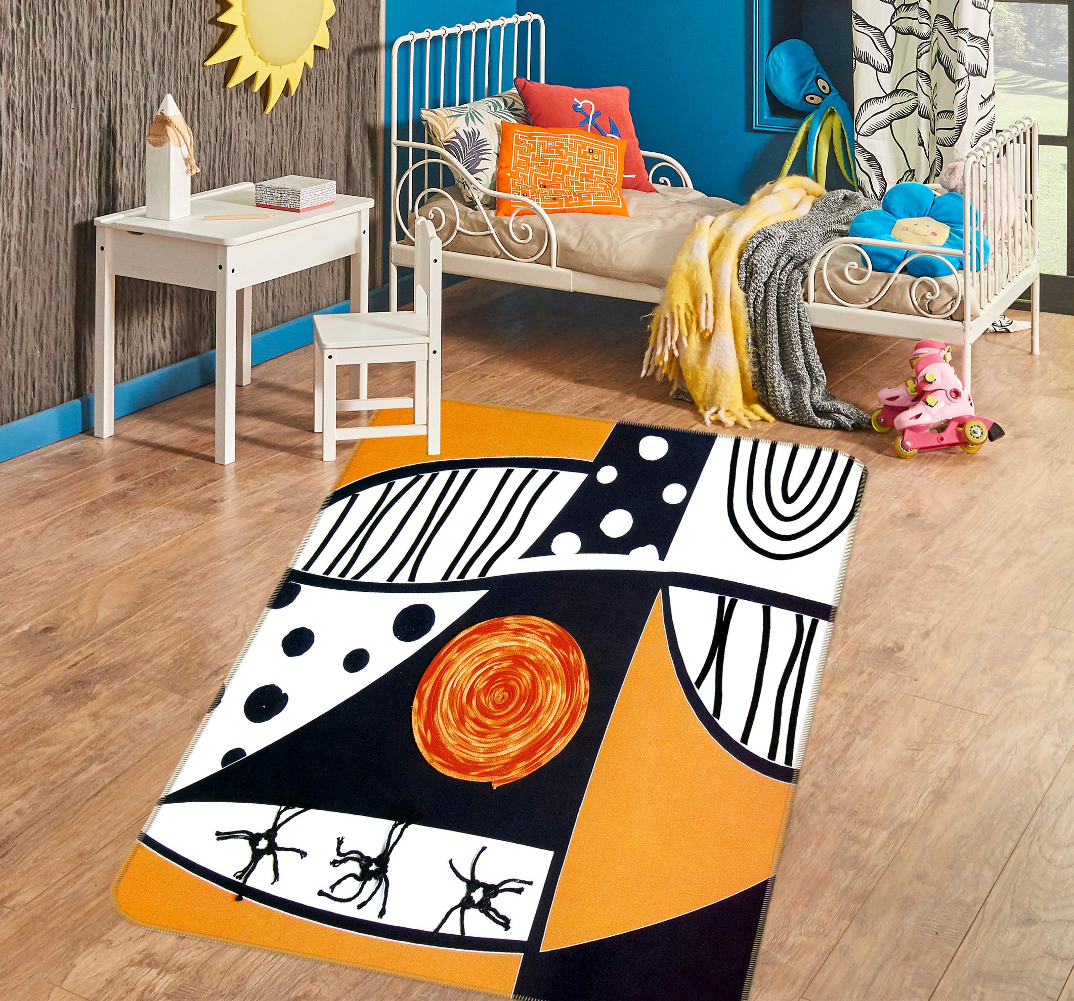 3D Abstract Pattern 76116 Non Slip Rug Mat