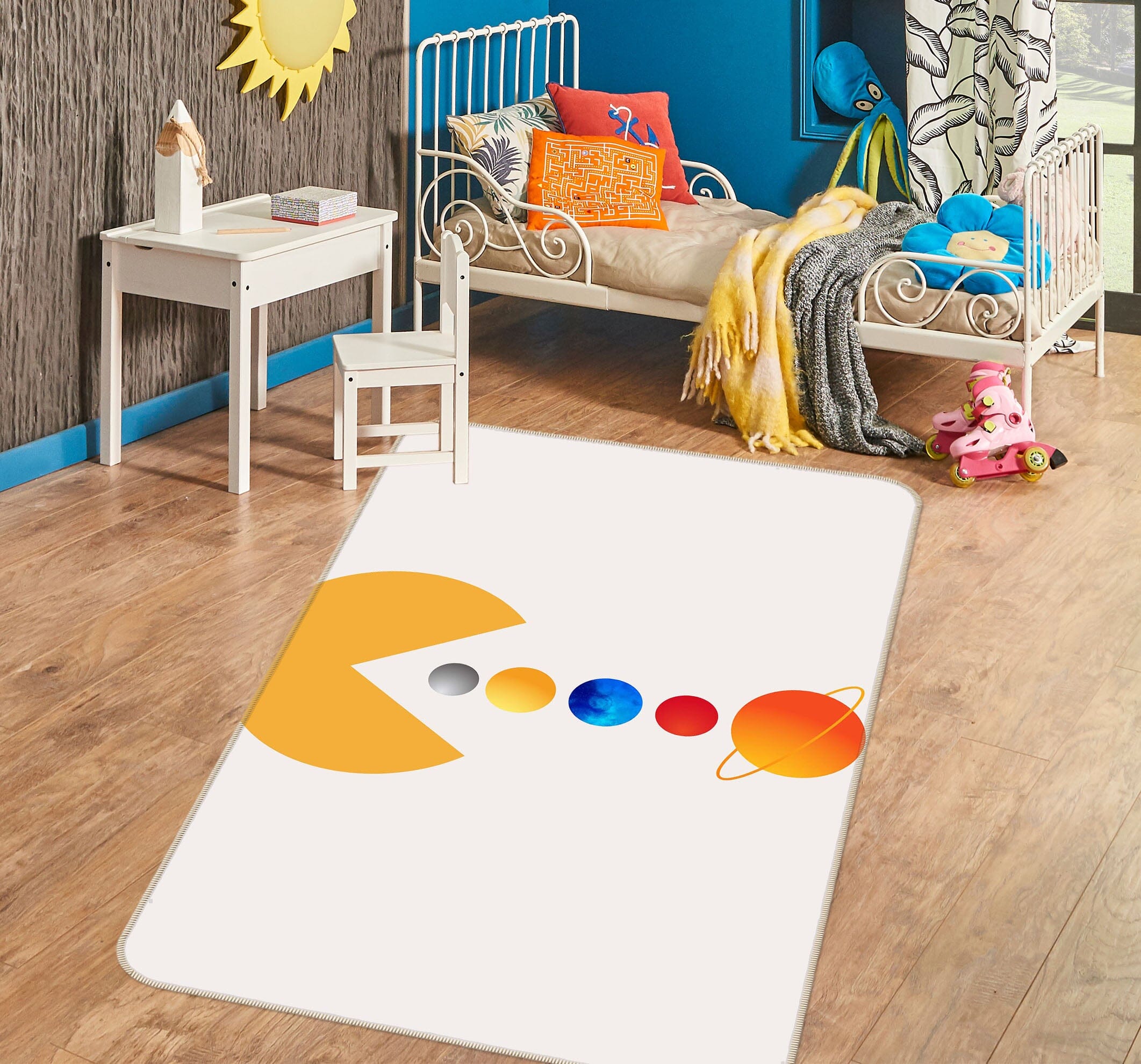 3D Yellow Monster Ball 1146 Boris Draschoff Rug Non Slip Rug Mat Mat AJ Creativity Home 