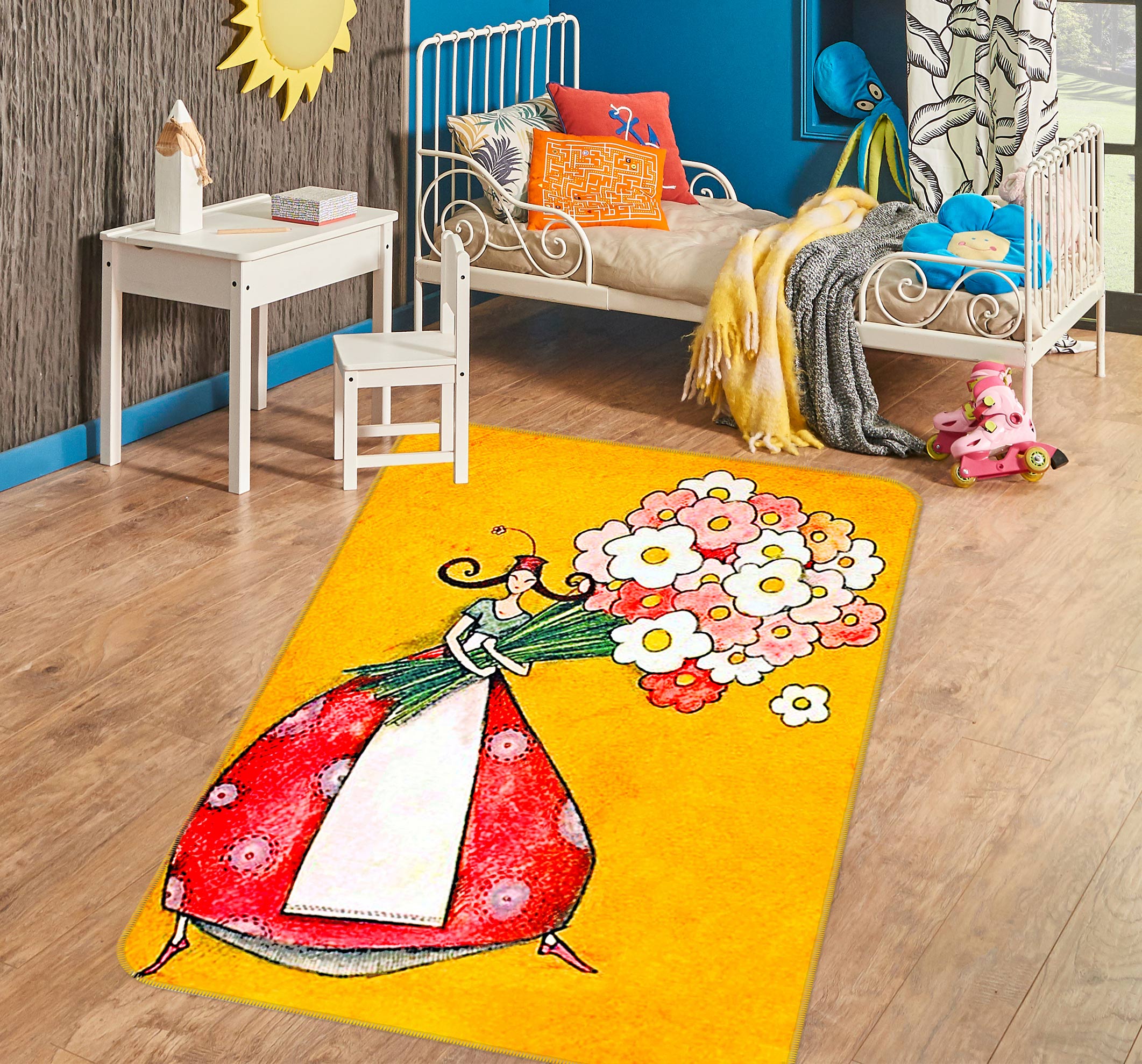 3D Bouquet 76176 Non Slip Rug Mat