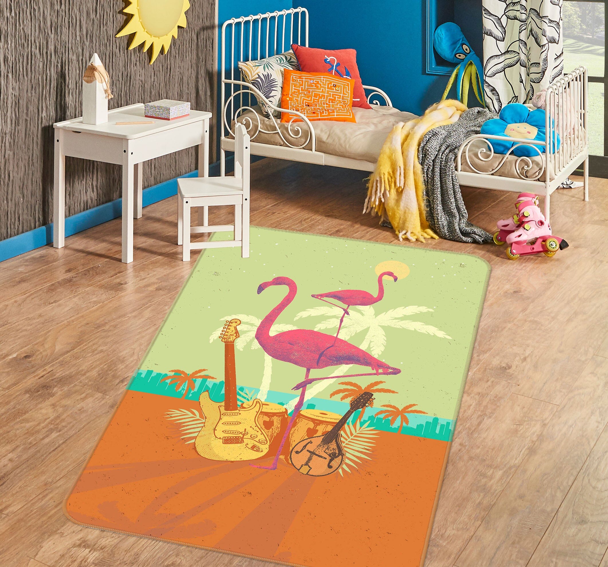 3D Flamingo 1017 Showdeer Rug Non Slip Rug Mat Mat AJ Creativity Home 