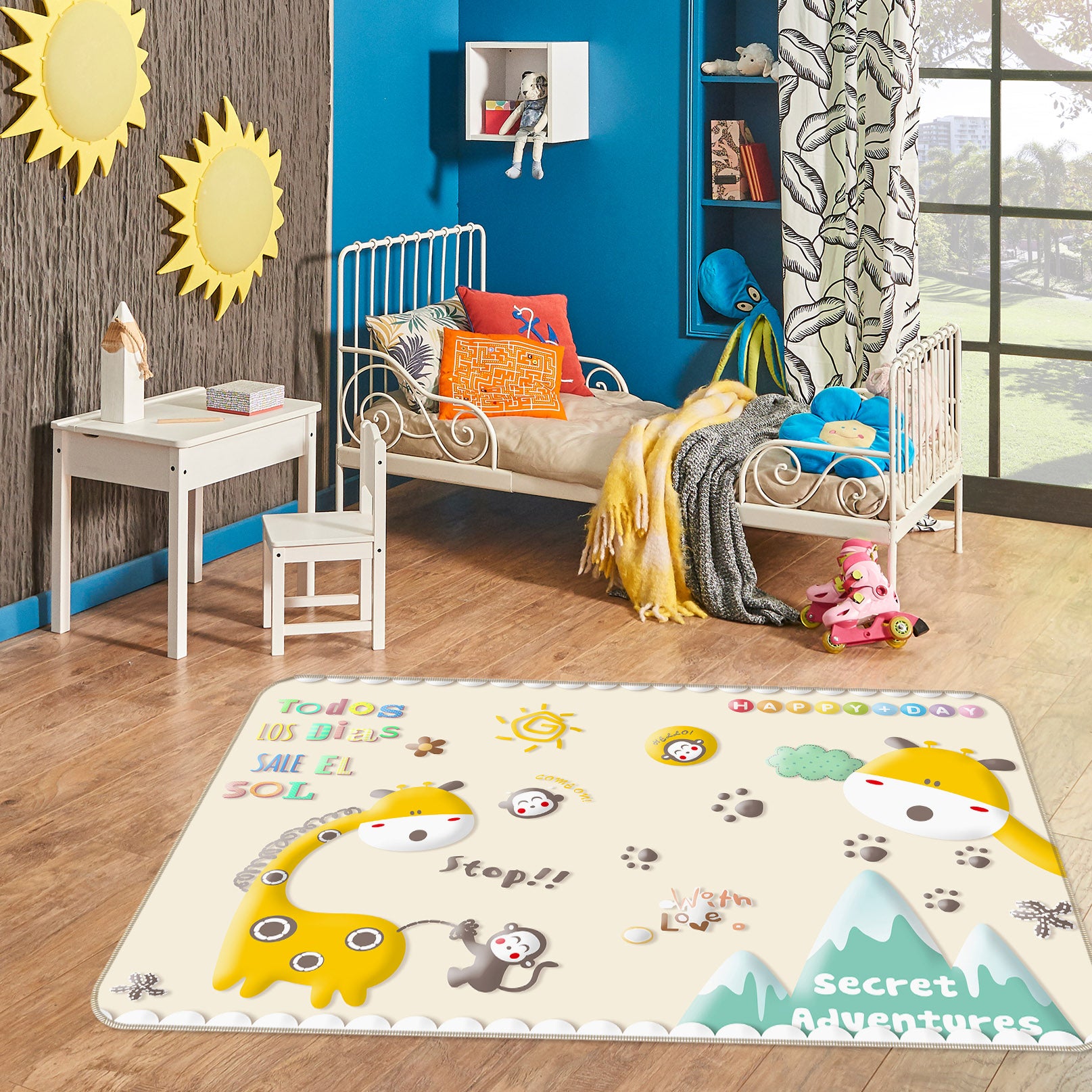 3D Giraffe 34071 Non Slip Rug Mat