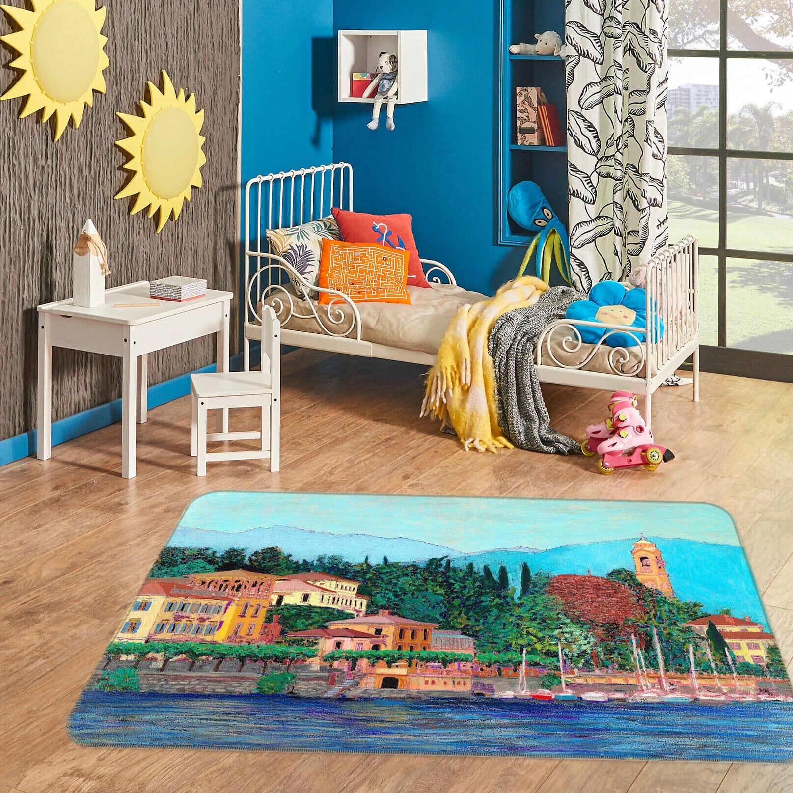 3D Waterside City 1121 Allan P. Friedlander Rug Non Slip Rug Mat AJ Wallpaper 