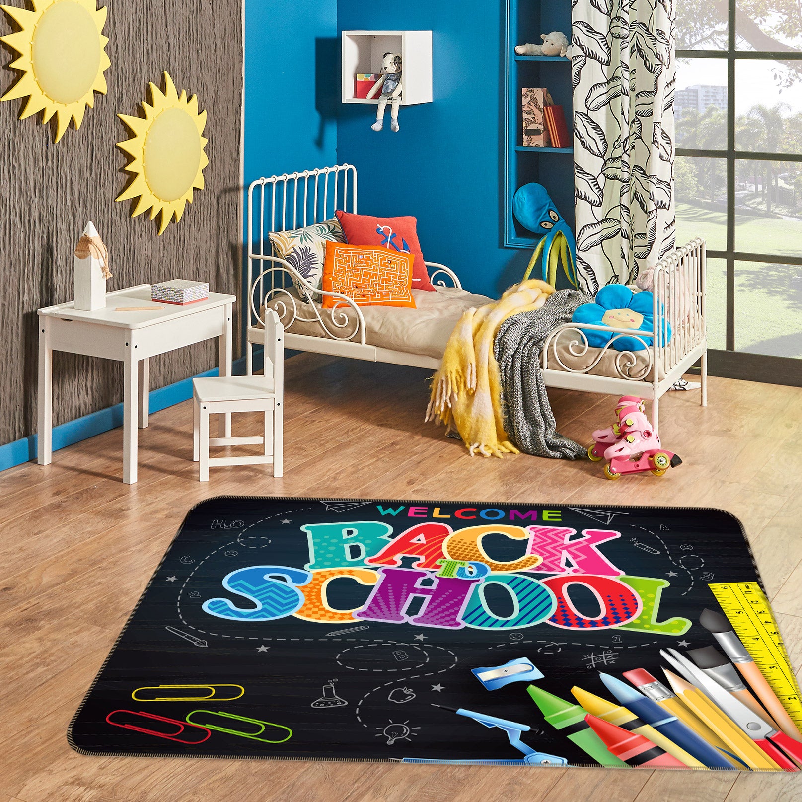 3D Color Brush 77182 Non Slip Rug Mat