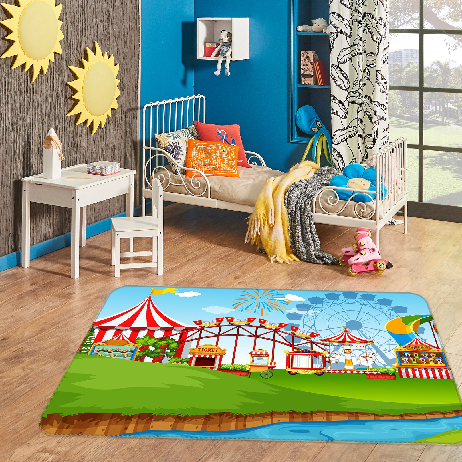 3D Amusement Park 36156 Non Slip Rug Mat