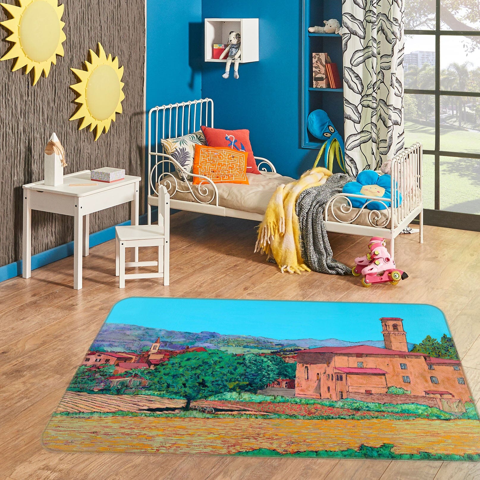 3D Country Estate 1126 Allan P. Friedlander Rug Non Slip Rug Mat Mat AJ Creativity Home 