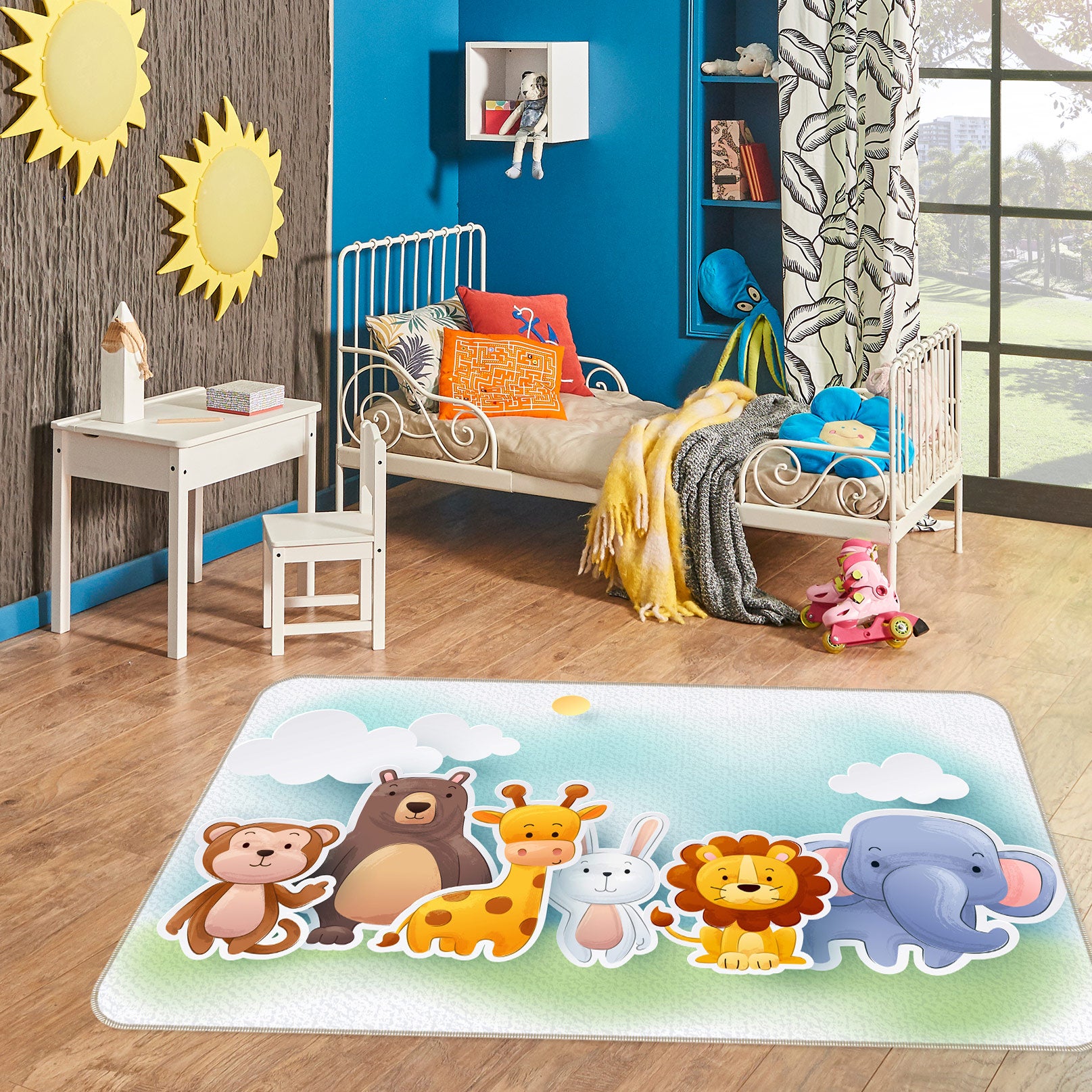 3D Cartoon Animals 30036 Non Slip Rug Mat