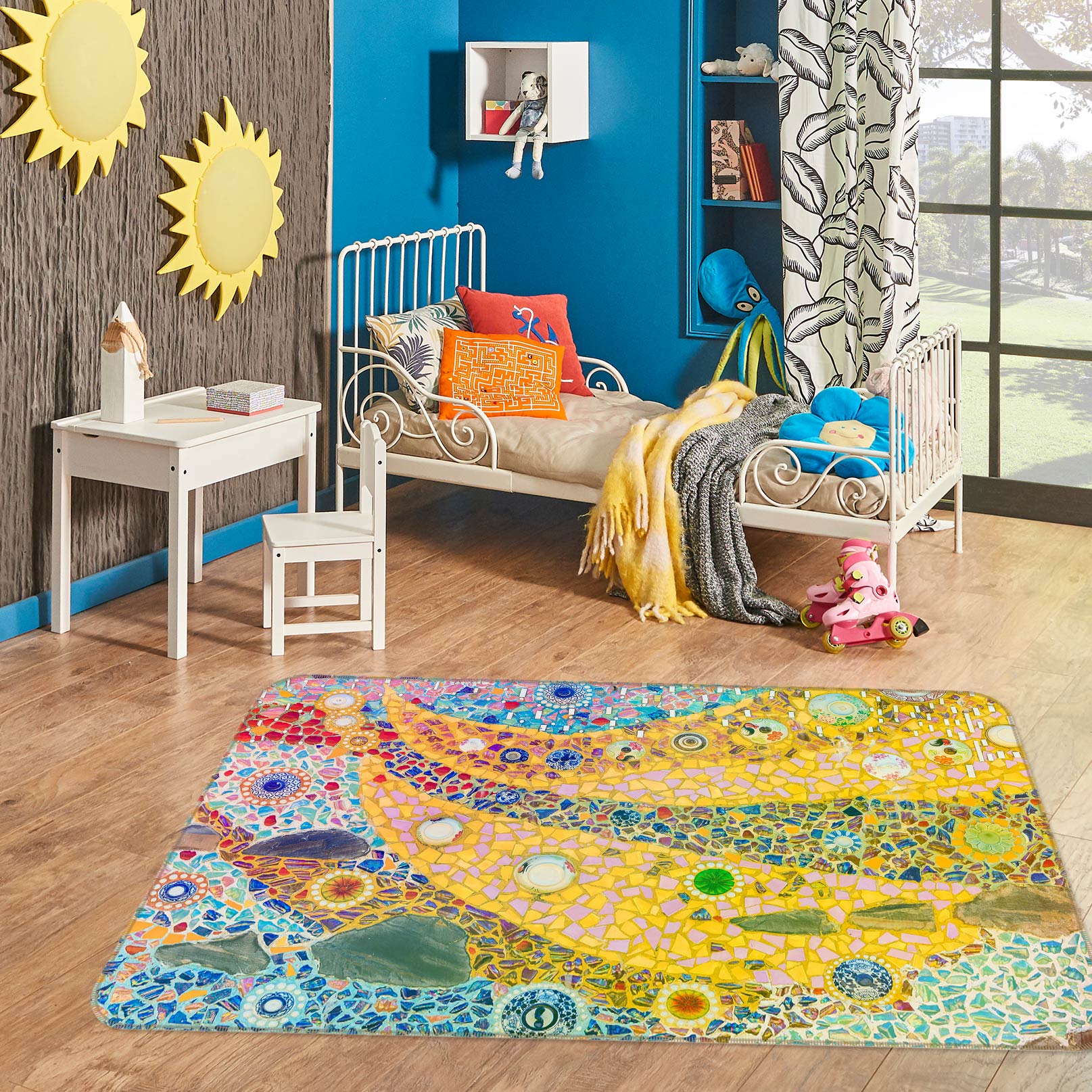 3D Colorful Pattern 33020 Non Slip Rug Mat
