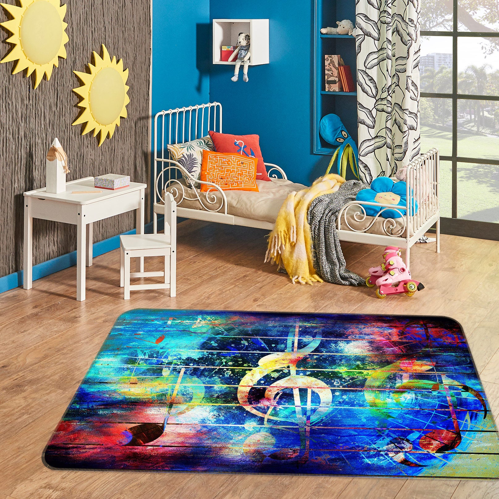 3D Musical Note 37075 Non Slip Rug Mat