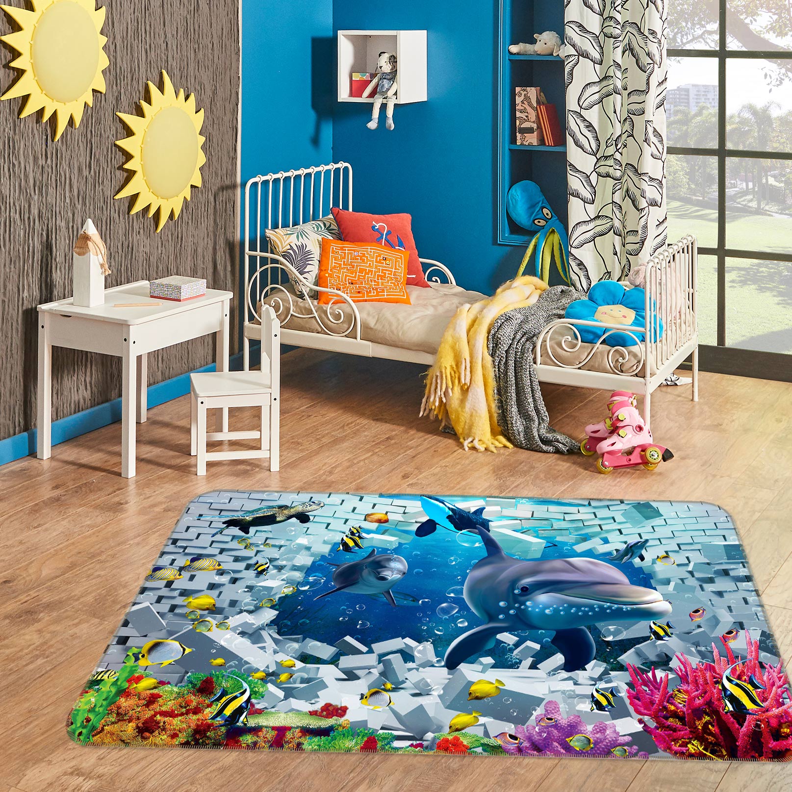3D Dolphin 76049 Non Slip Rug Mat