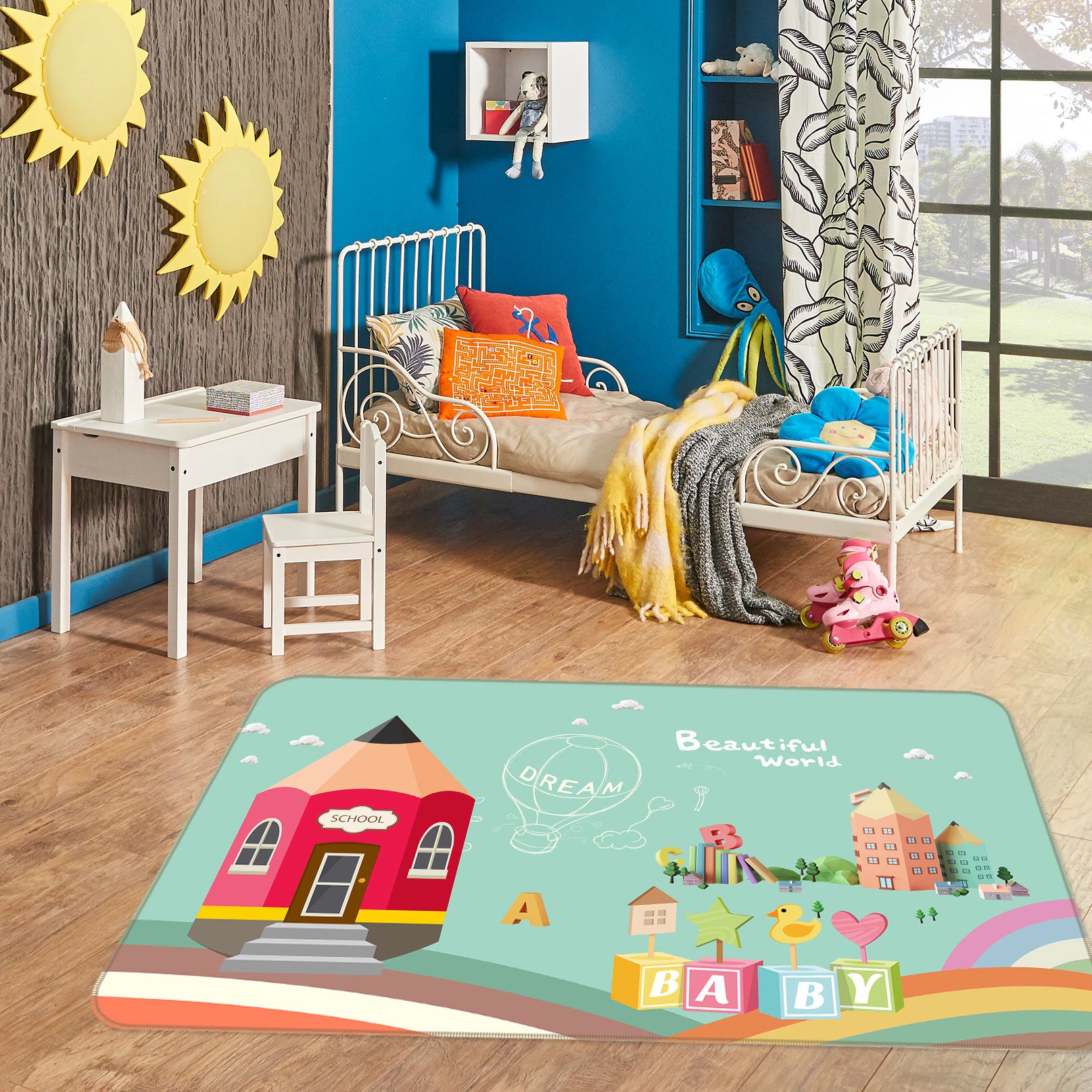 3D Pencil House 77074 Non Slip Rug Mat