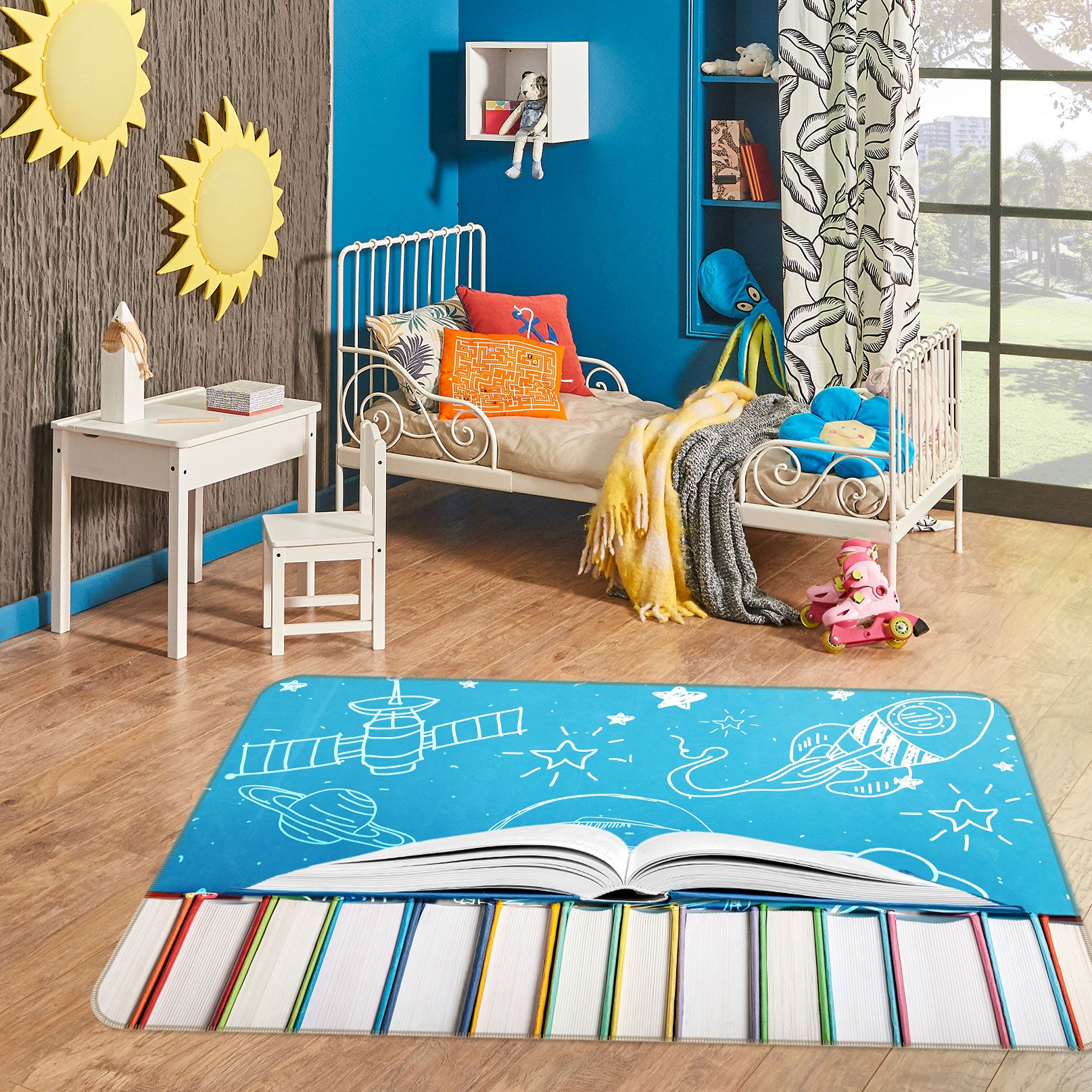 3D Books 77151 Non Slip Rug Mat
