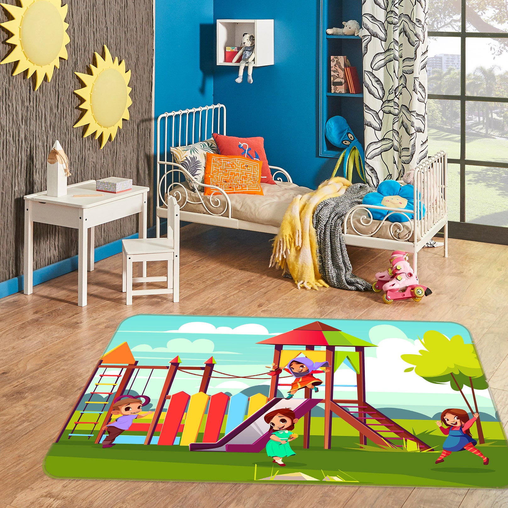 3D Slide 36142 Non Slip Rug Mat
